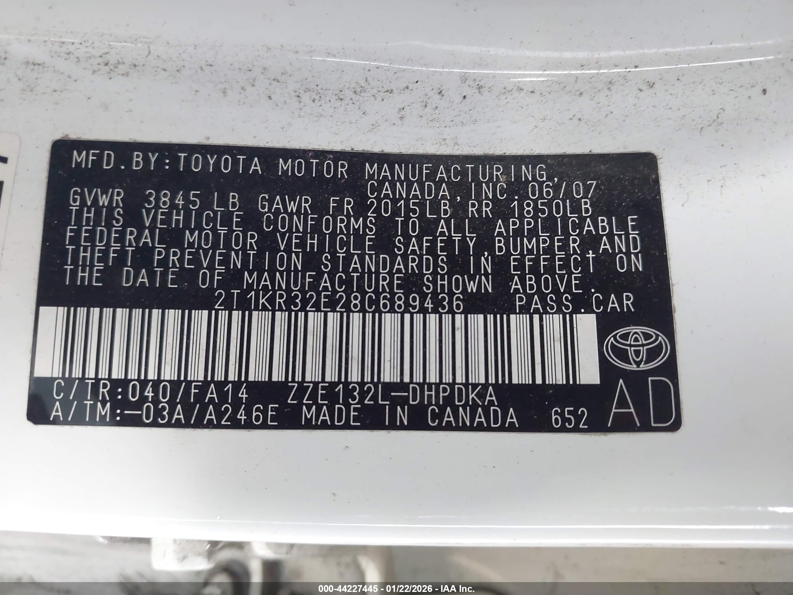 TOYOTA MATRIX image 9
