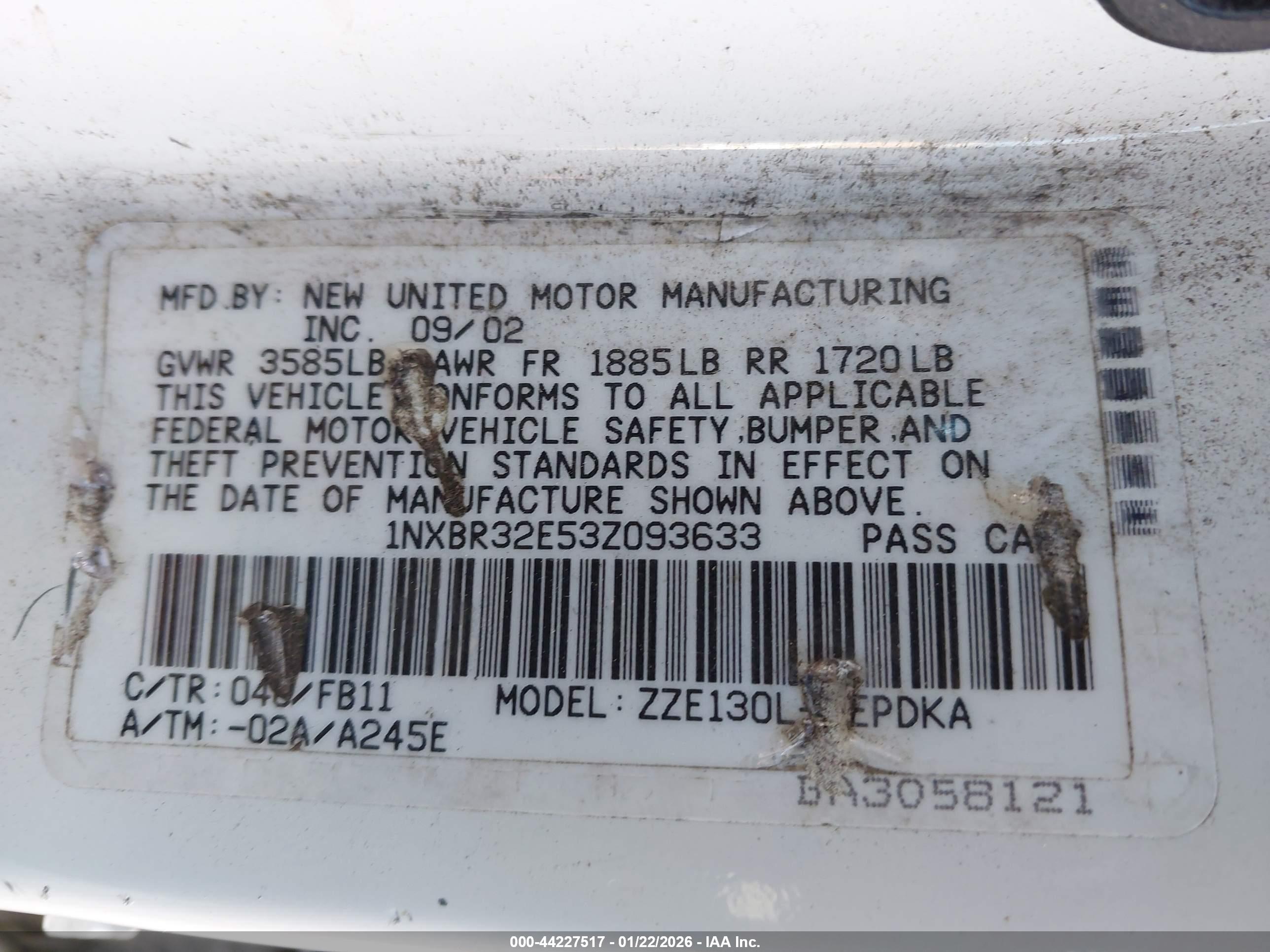 TOYOTA COROLLA image 9
