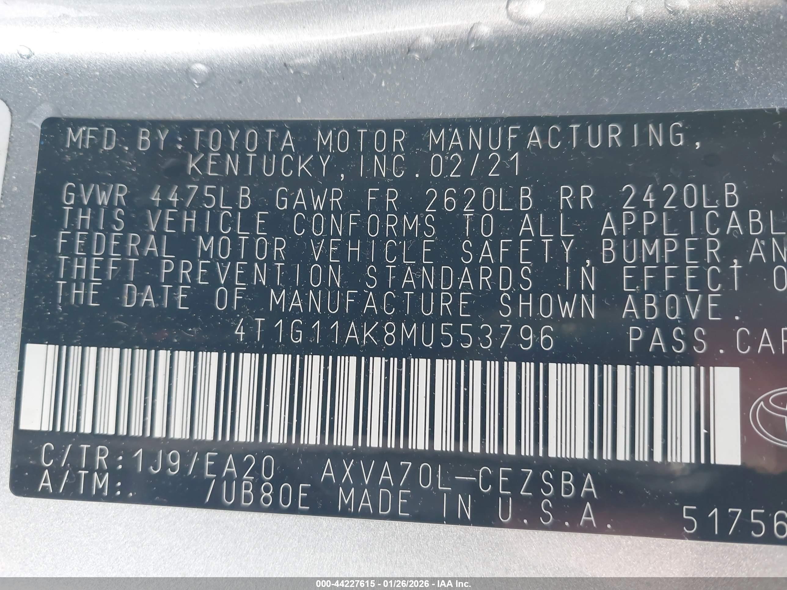 TOYOTA CAMRY image 9