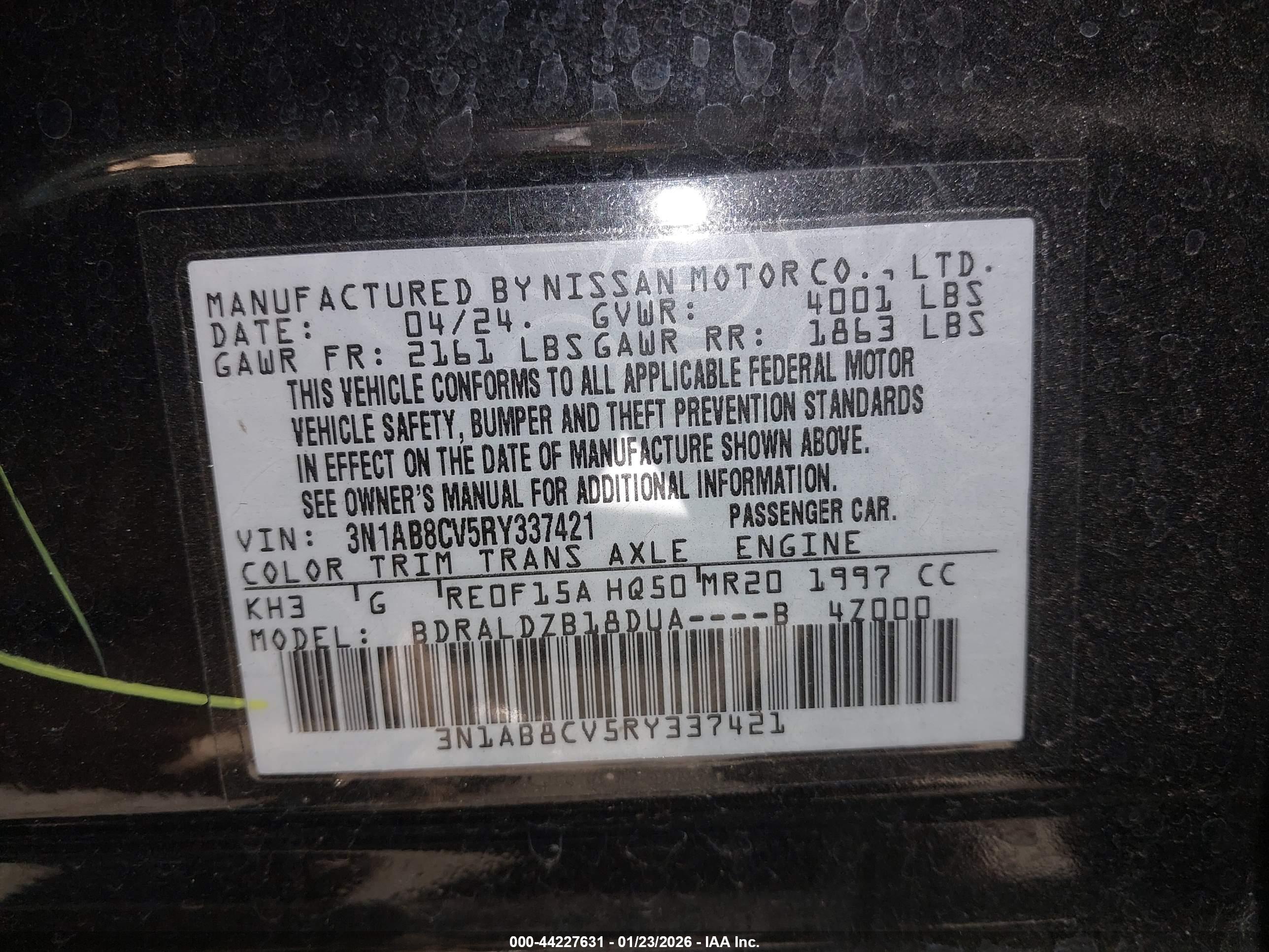 NISSAN SENTRA image 9