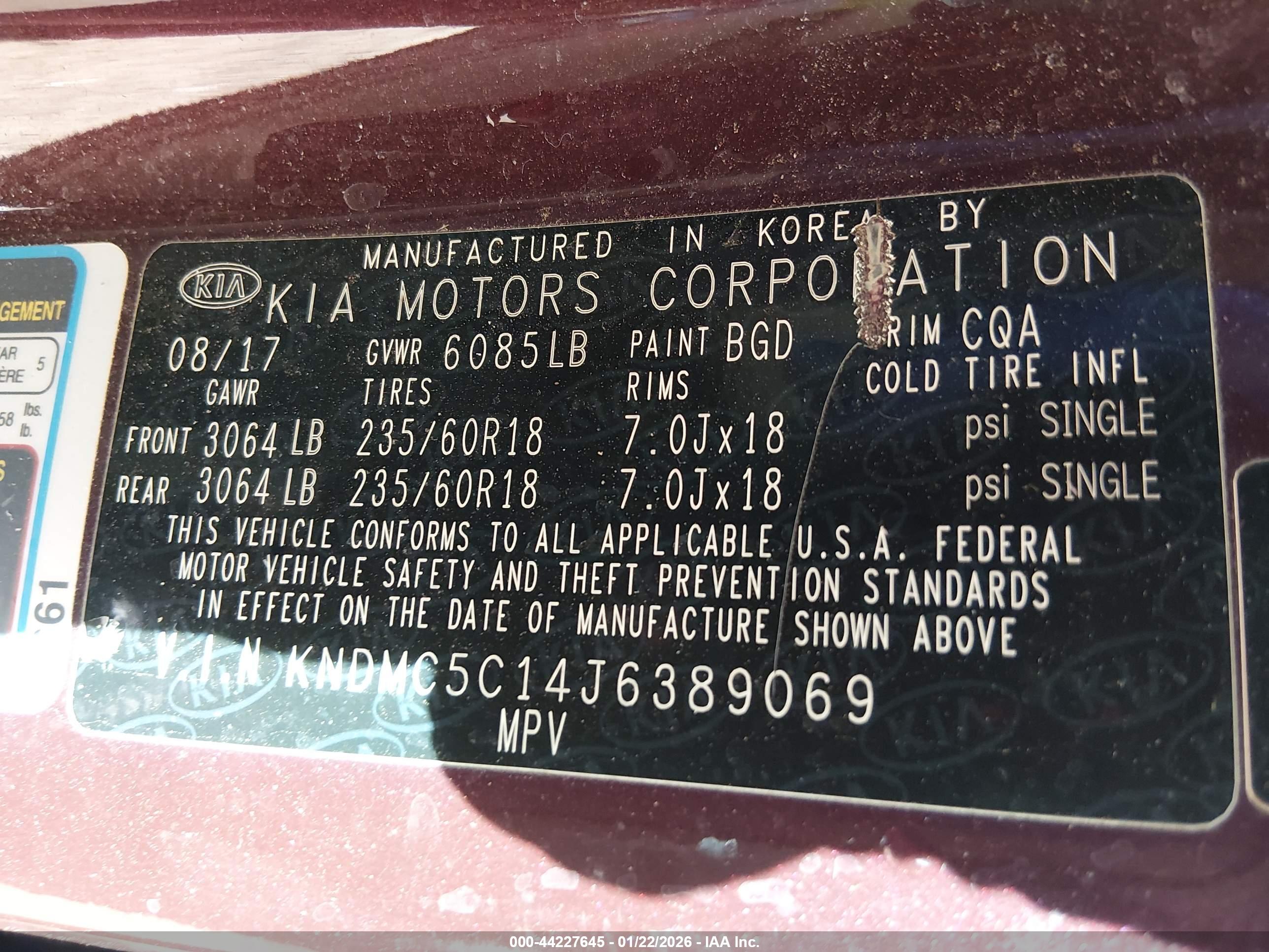 KIA SEDONA image 9