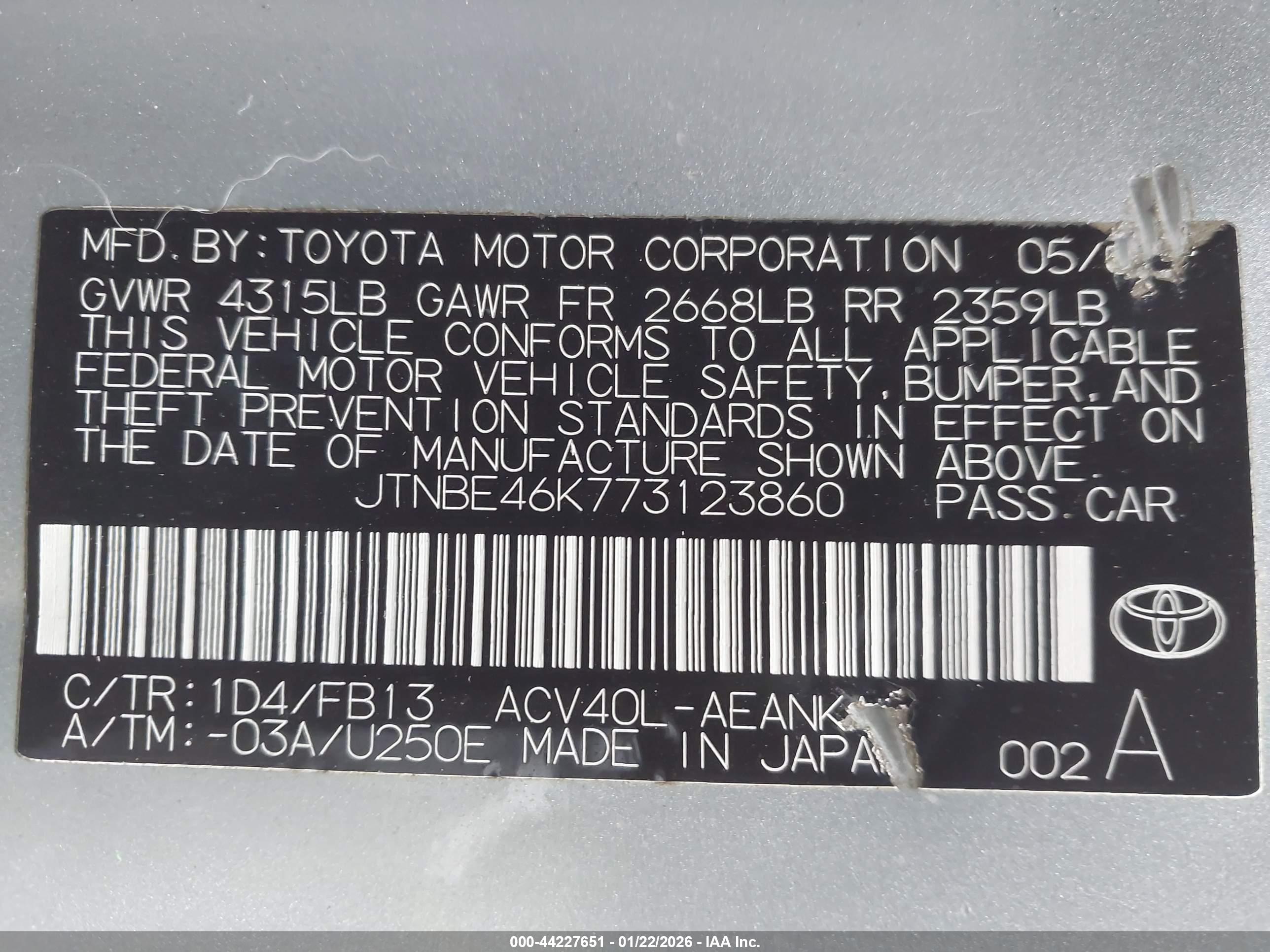 TOYOTA CAMRY image 9