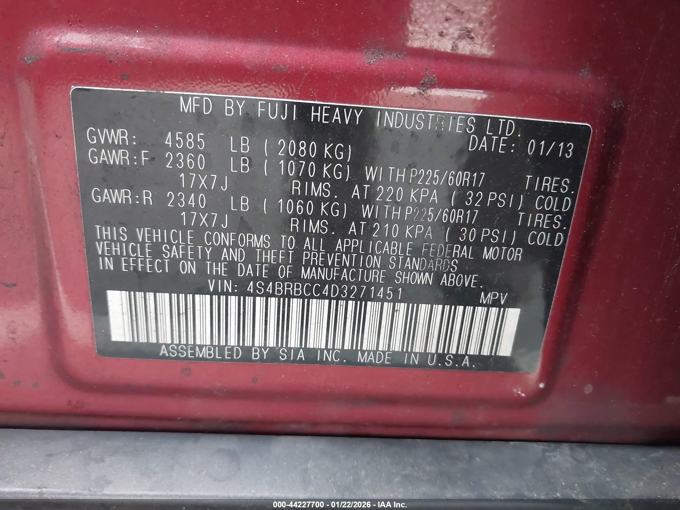 SUBARU OUTBACK image 9