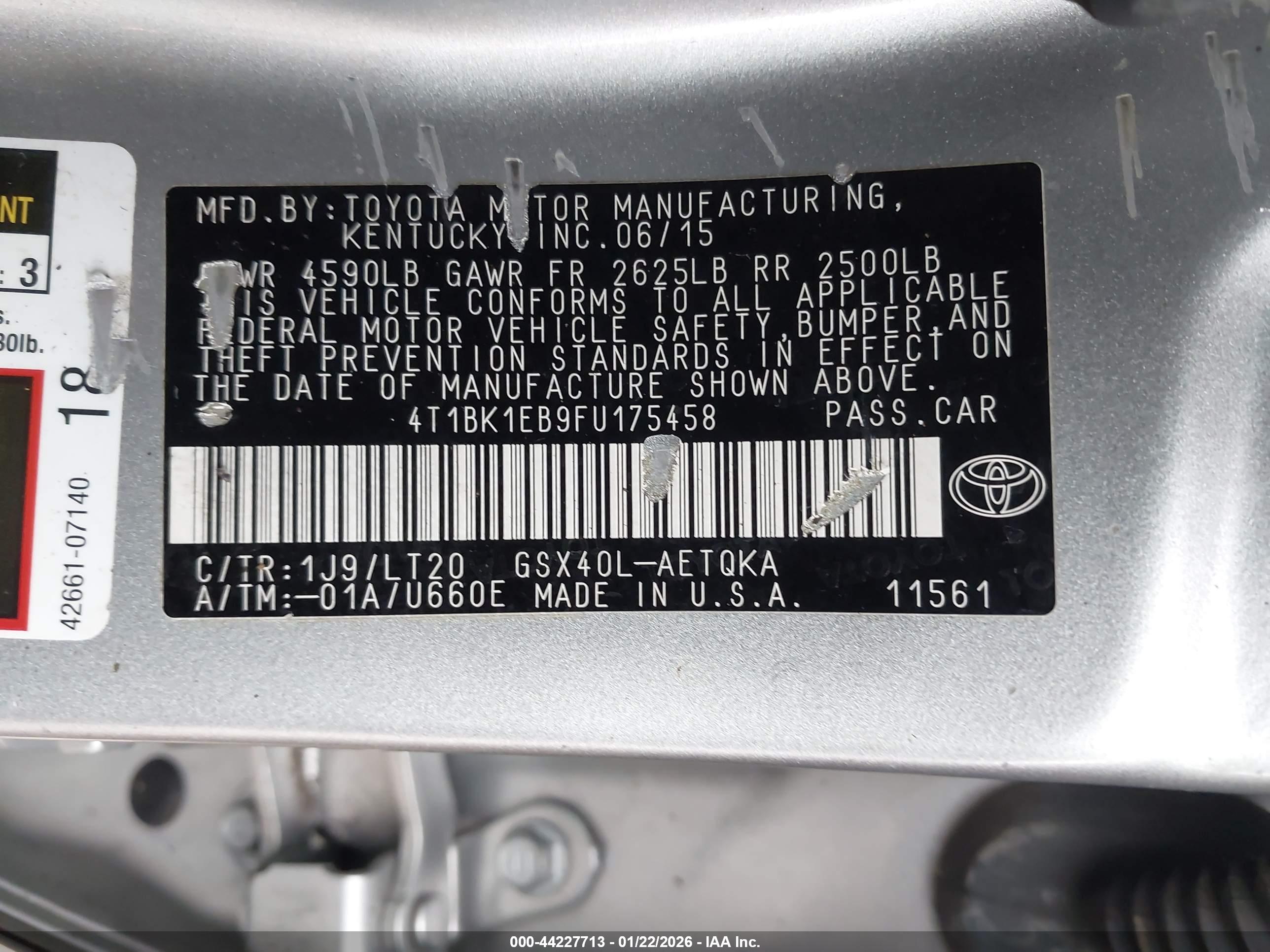 TOYOTA AVALON image 9