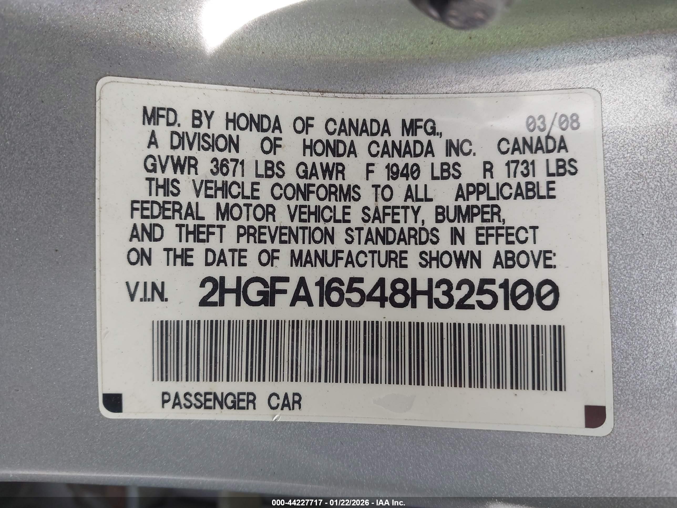 HONDA CIVIC image 9