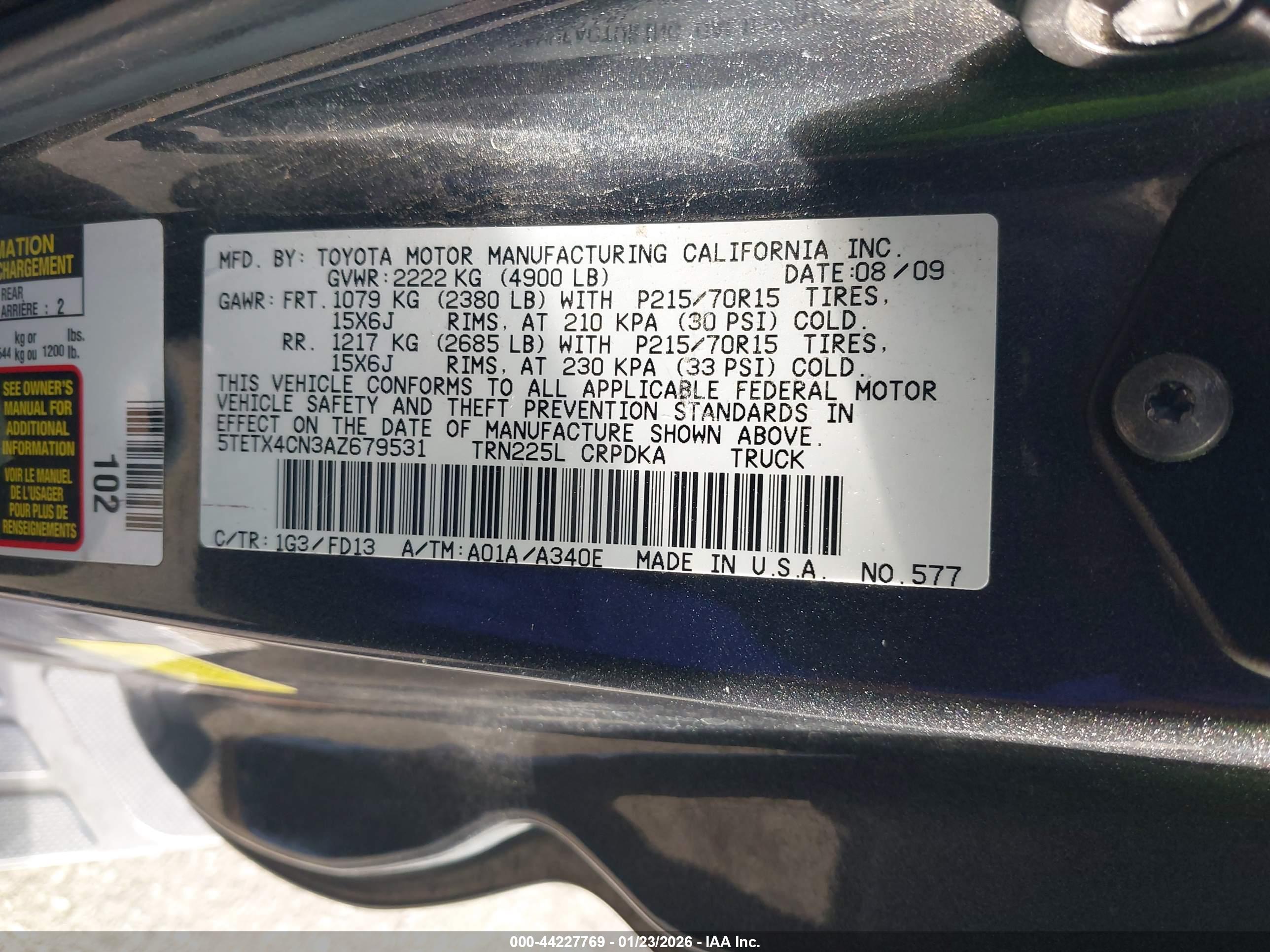 TOYOTA TACOMA image 9