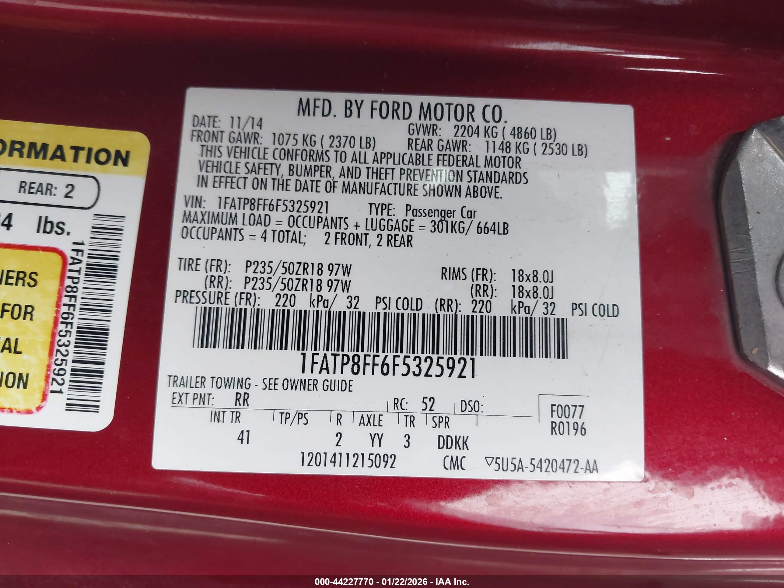 FORD MUSTANG image 9