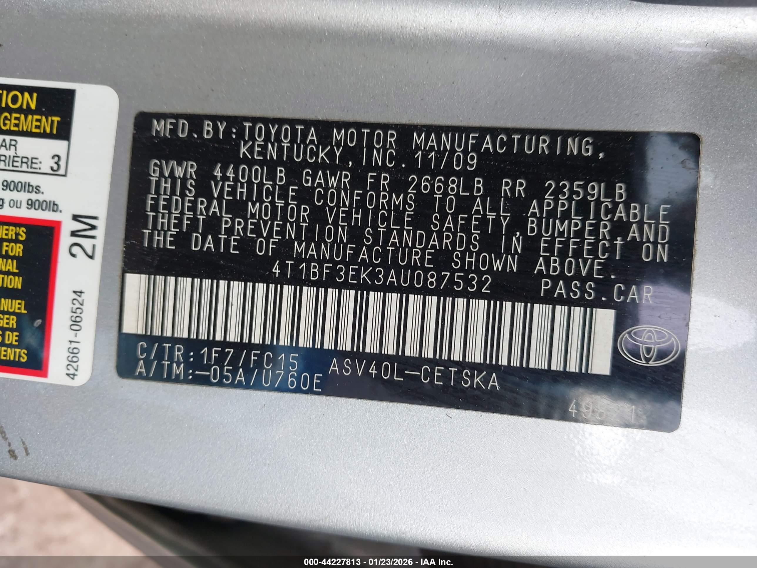 TOYOTA CAMRY image 9