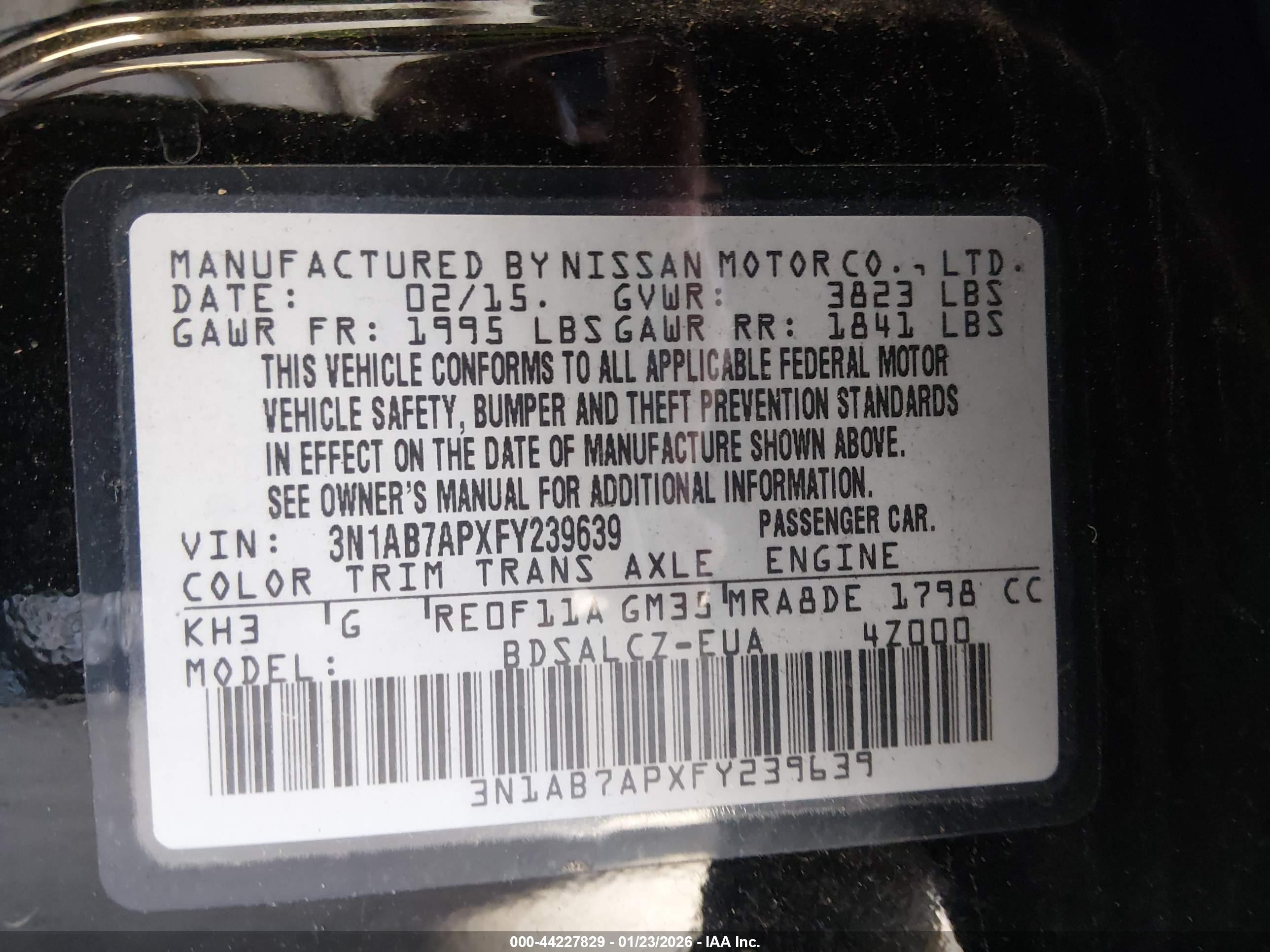 NISSAN SENTRA image 9