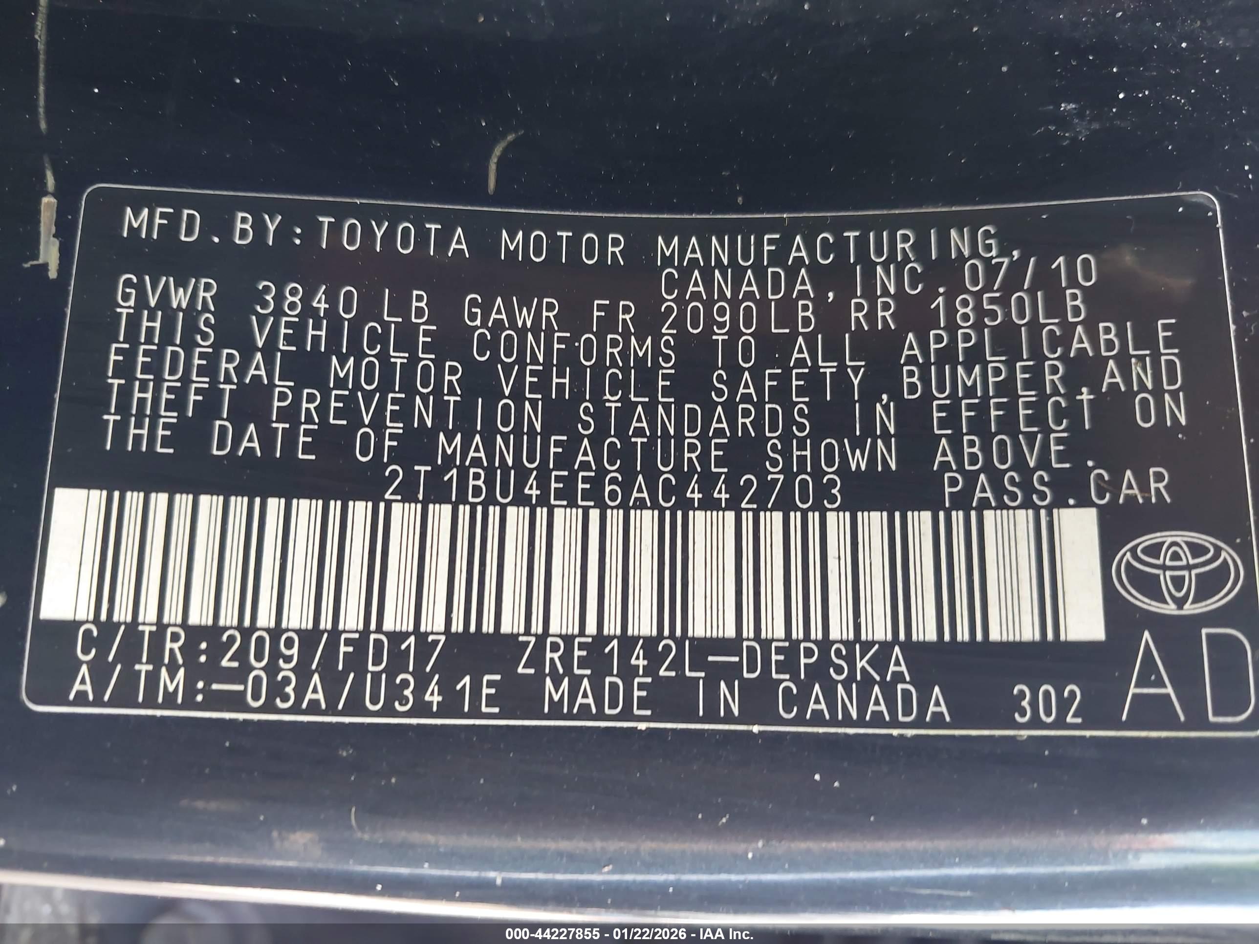TOYOTA COROLLA image 9