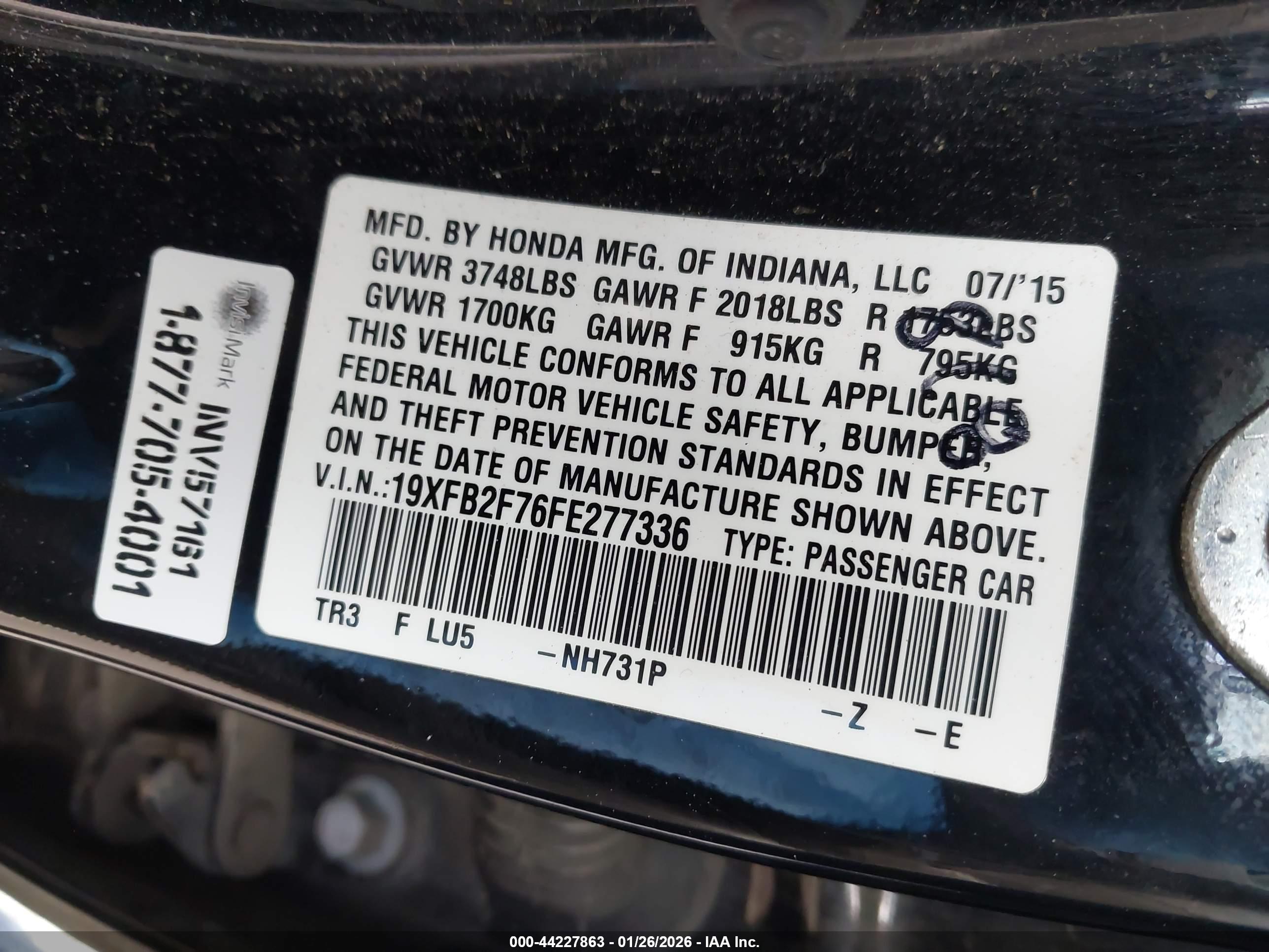 HONDA CIVIC image 9