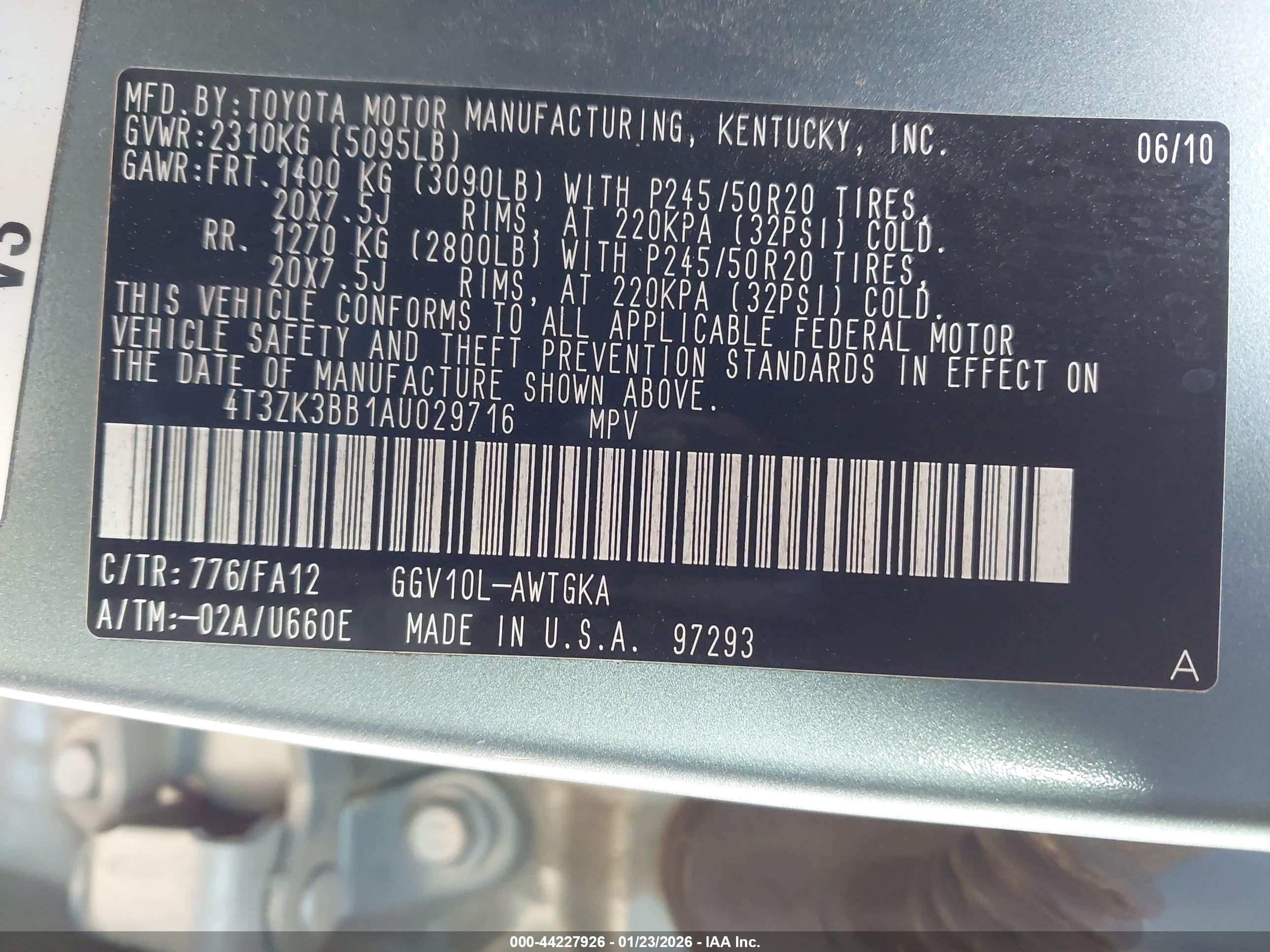 TOYOTA VENZA image 9