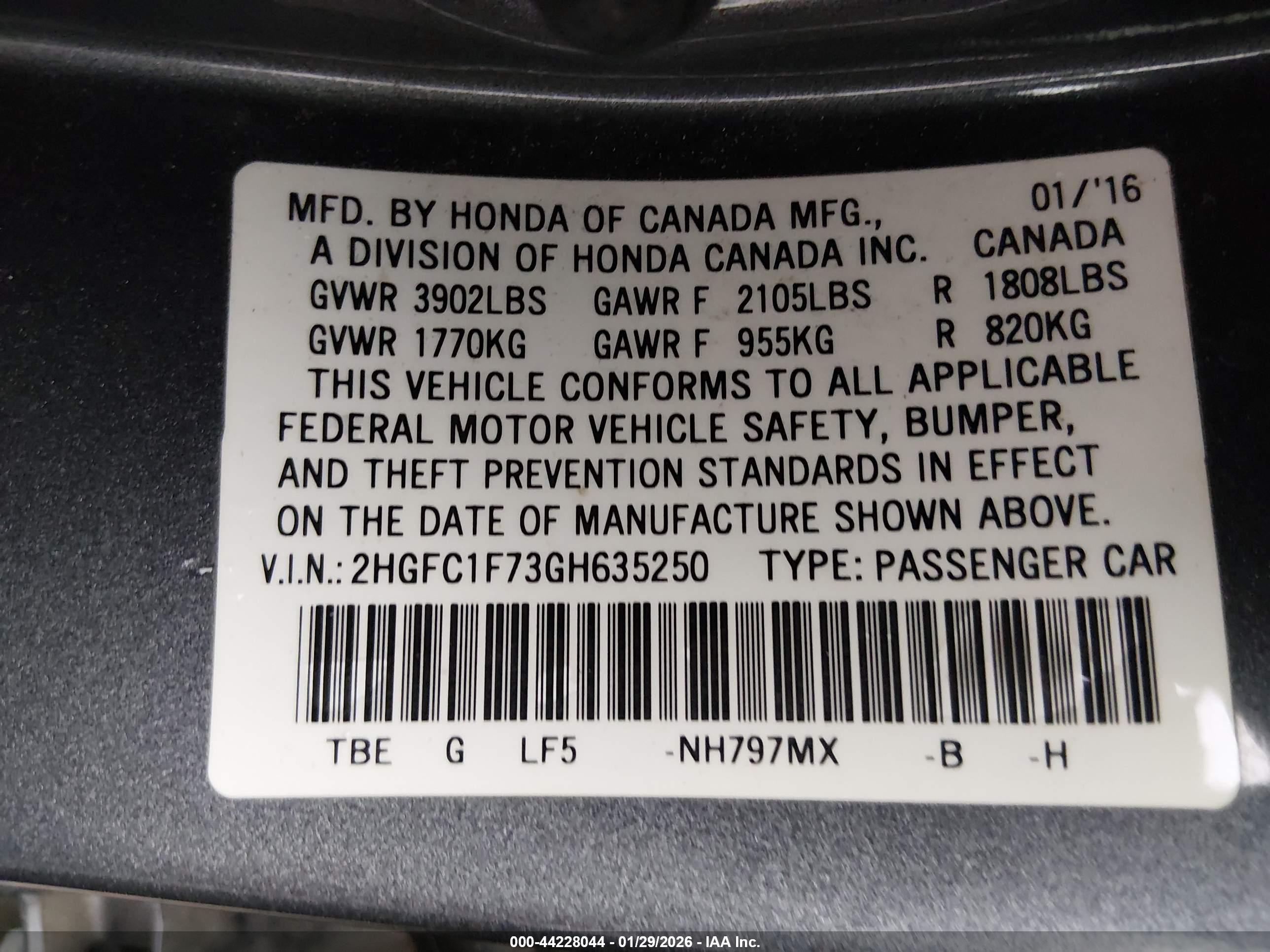HONDA CIVIC image 9