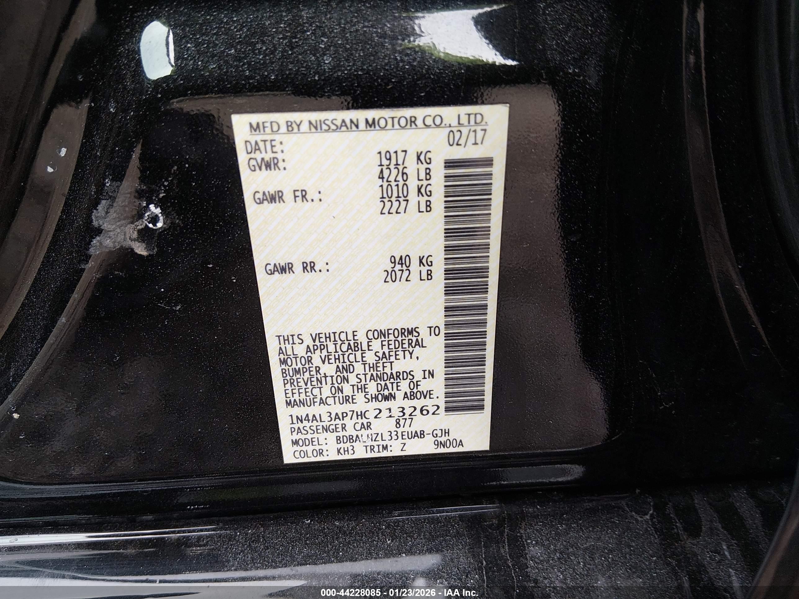 NISSAN ALTIMA image 9