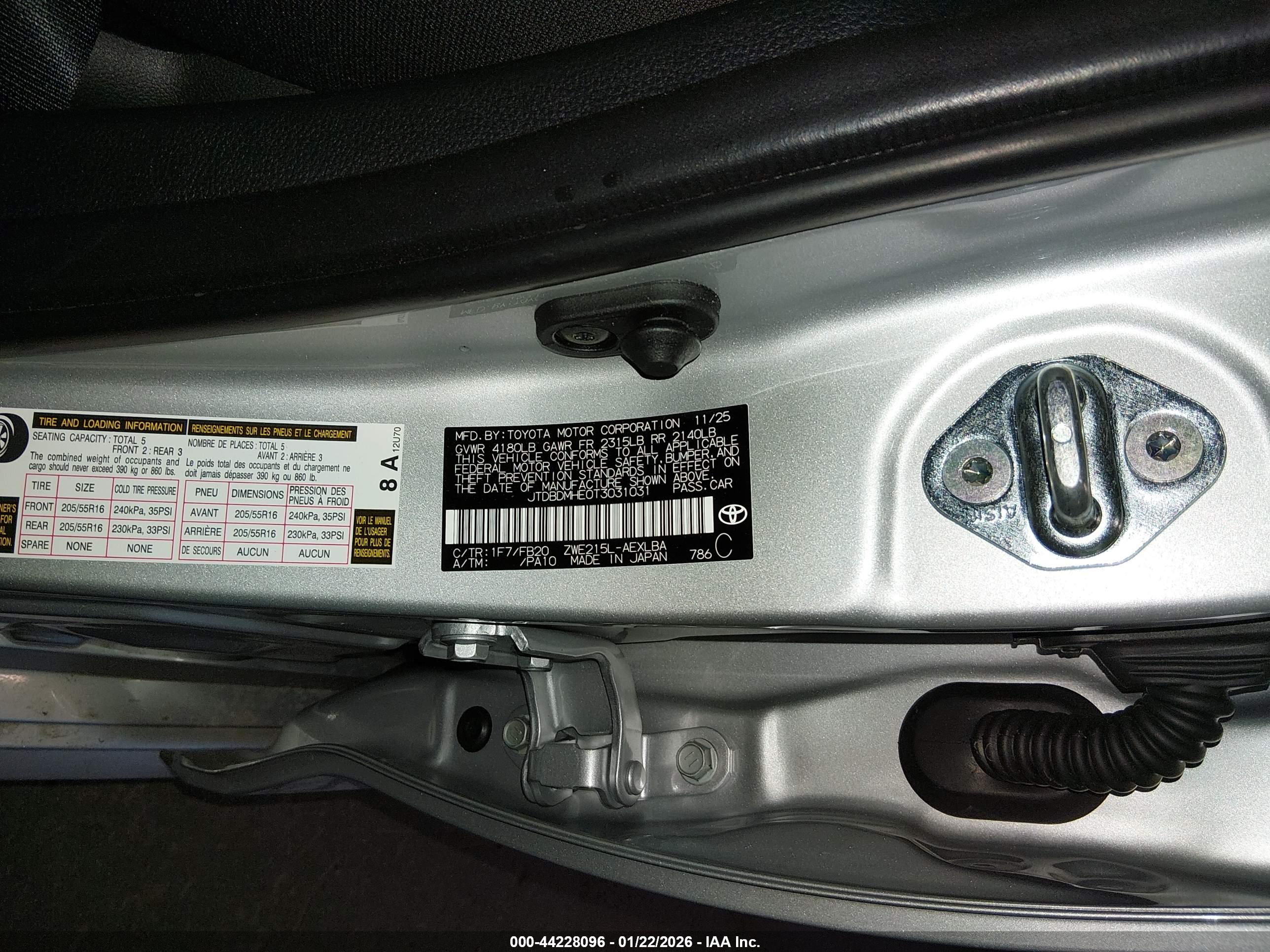 TOYOTA COROLLA image 9