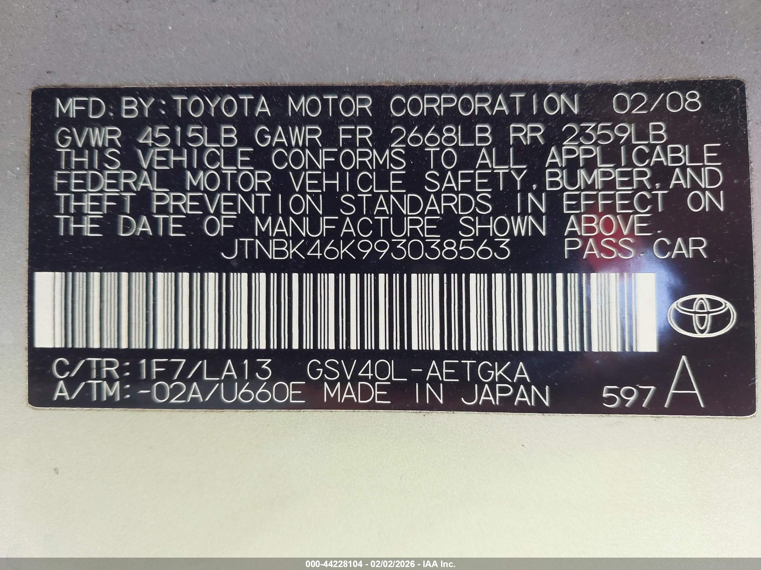 TOYOTA CAMRY image 9
