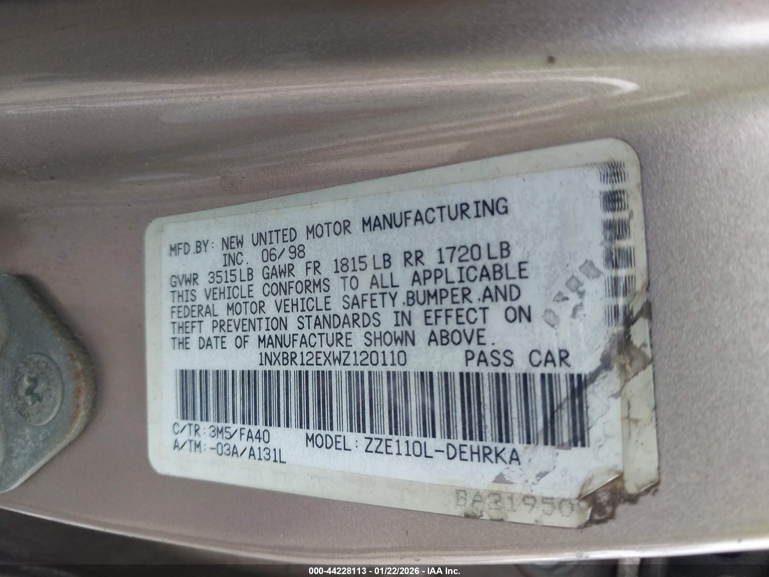 TOYOTA COROLLA image 9