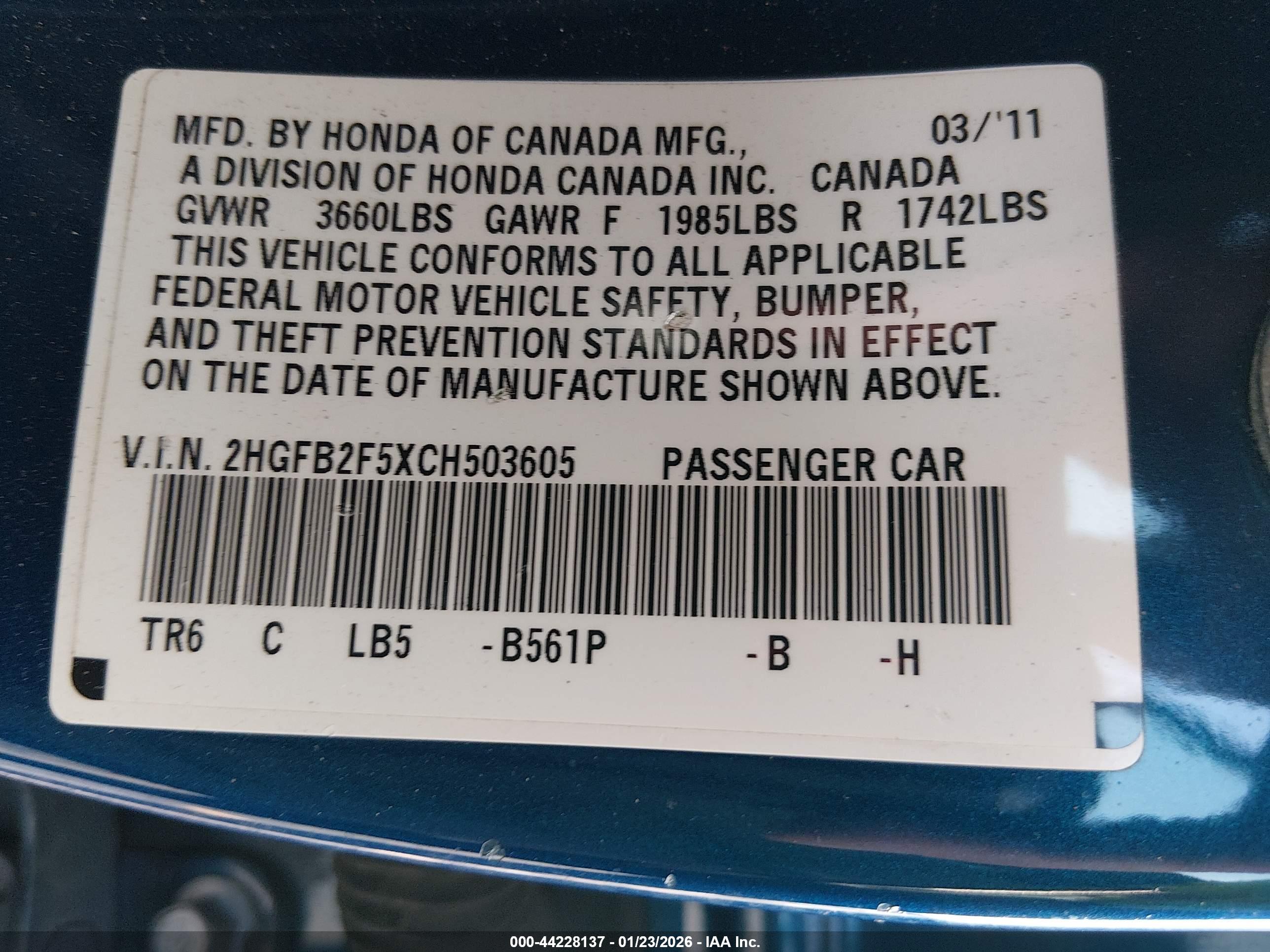 HONDA CIVIC image 9