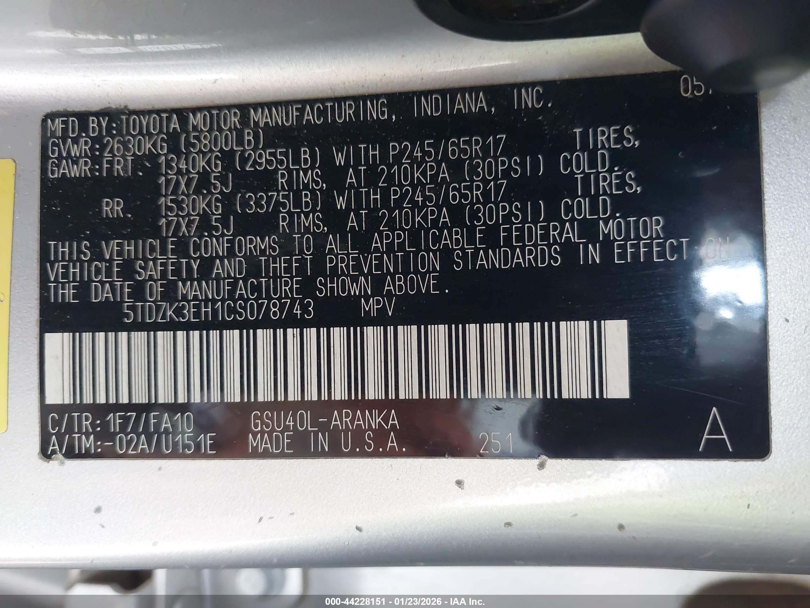 TOYOTA HIGHLANDER image 9