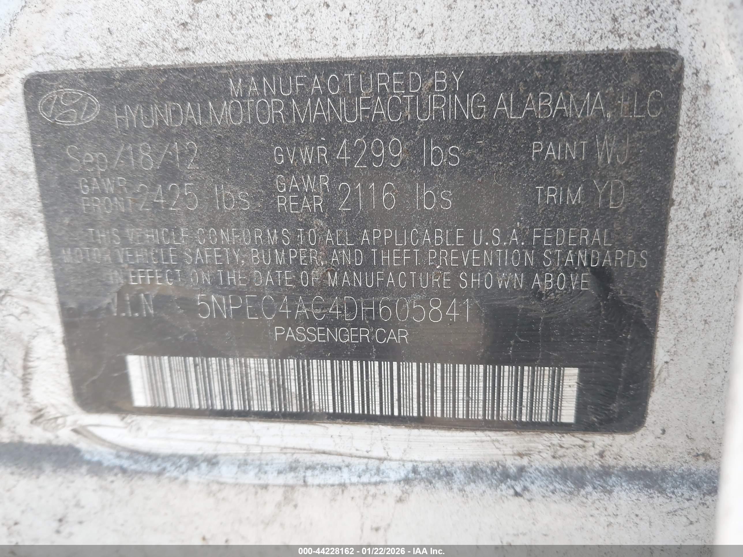 HYUNDAI SONATA image 9