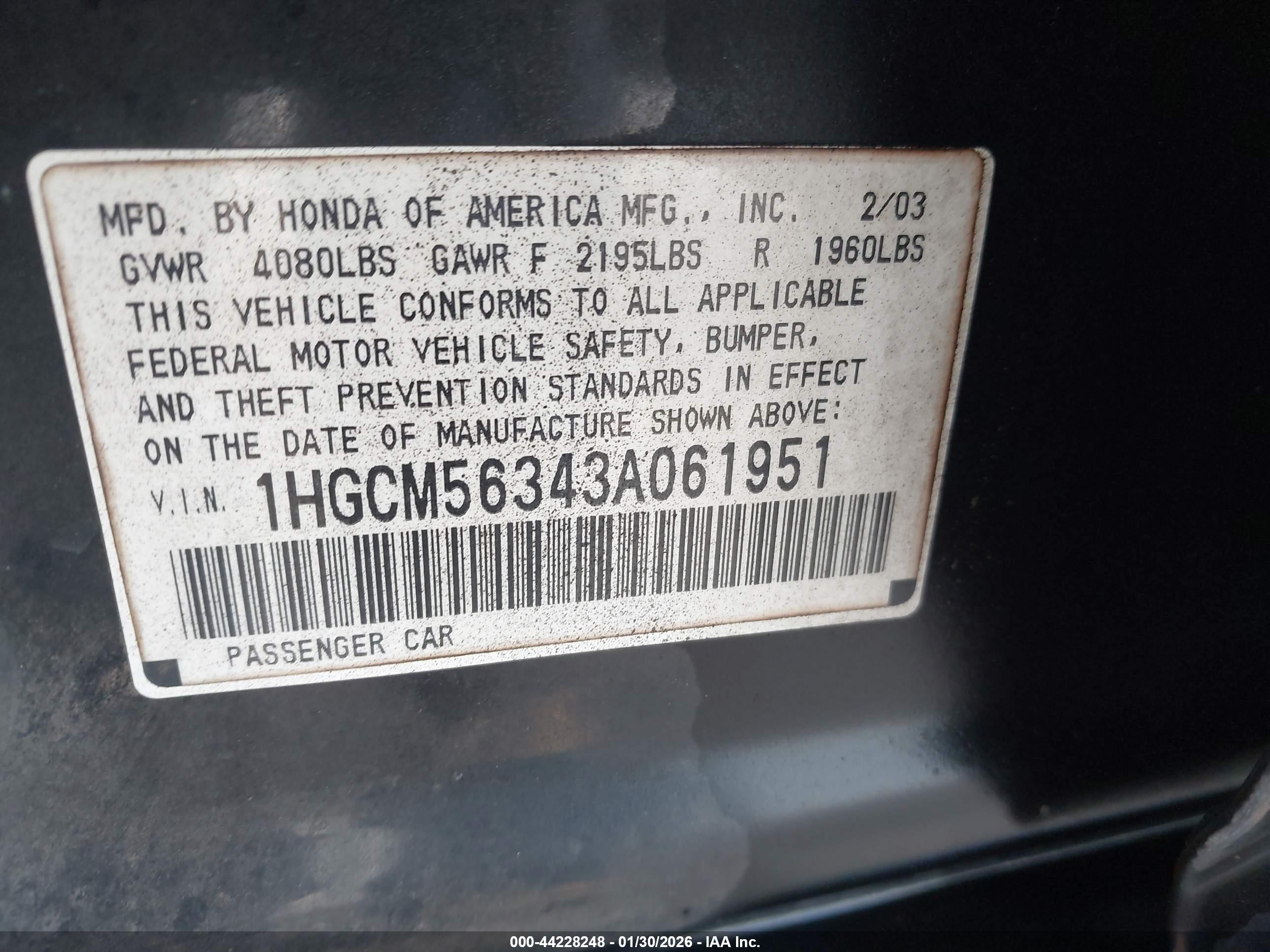 HONDA ACCORD image 9