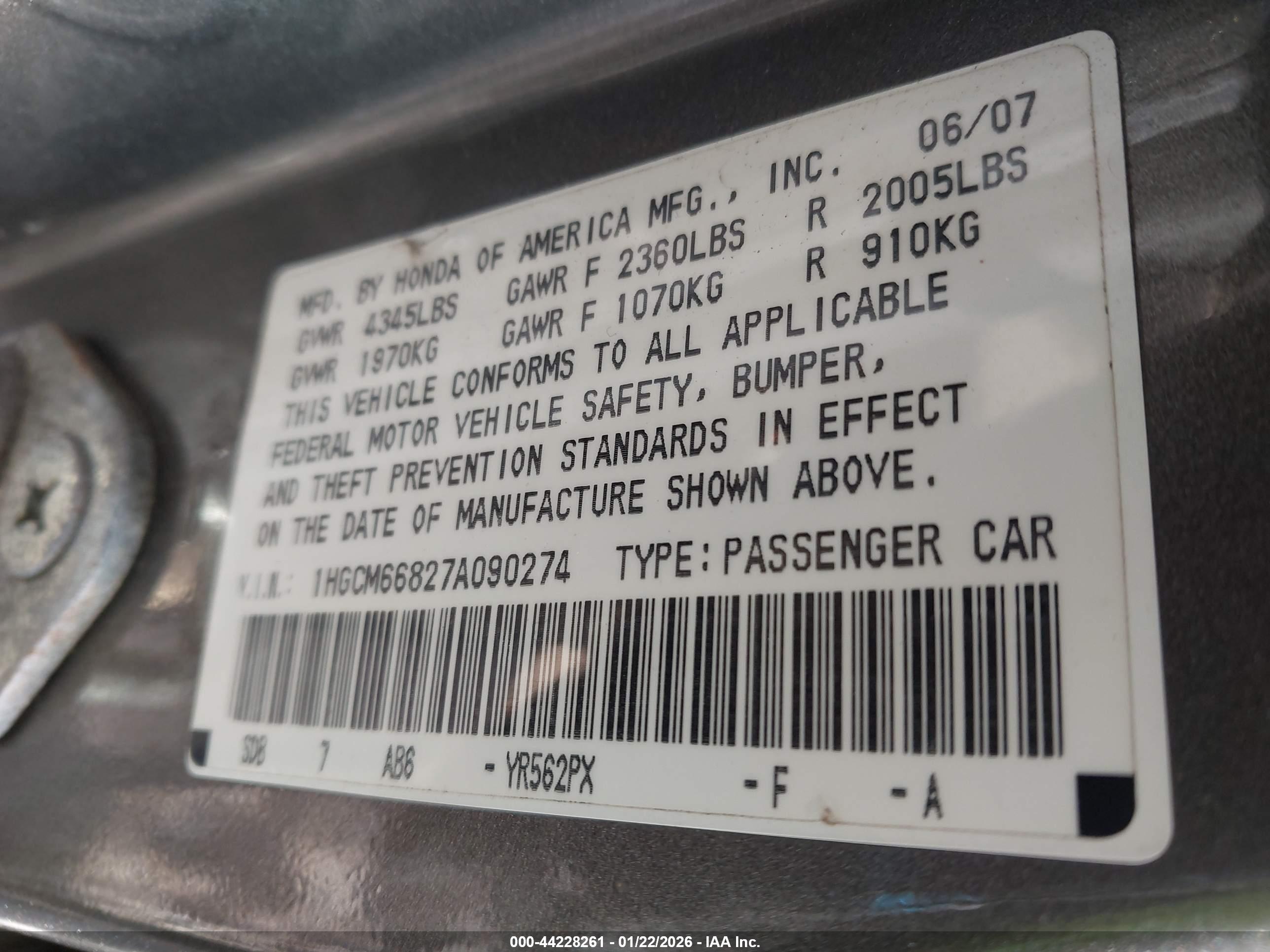HONDA ACCORD image 9