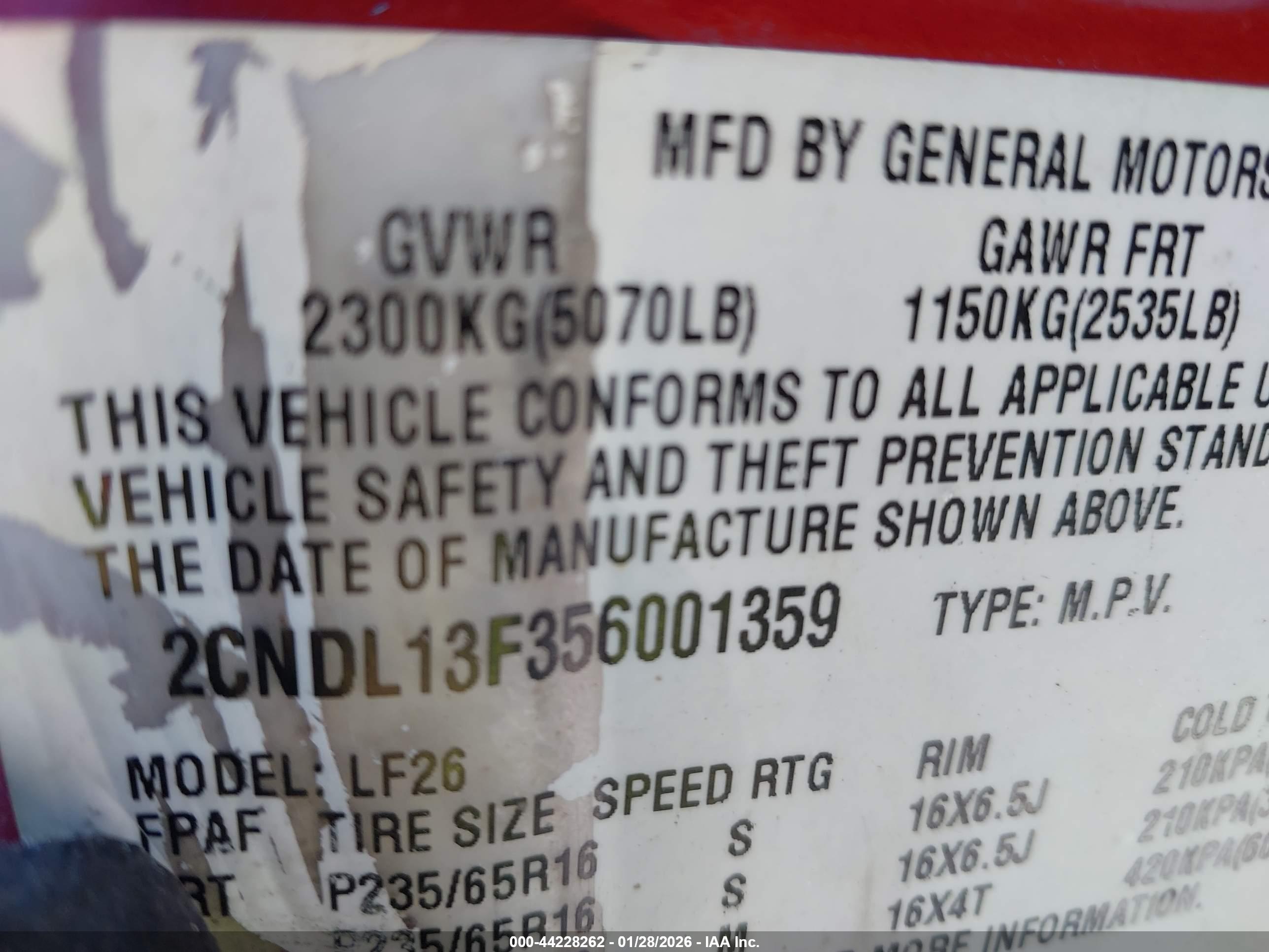 CHEVROLET EQUINOX image 9