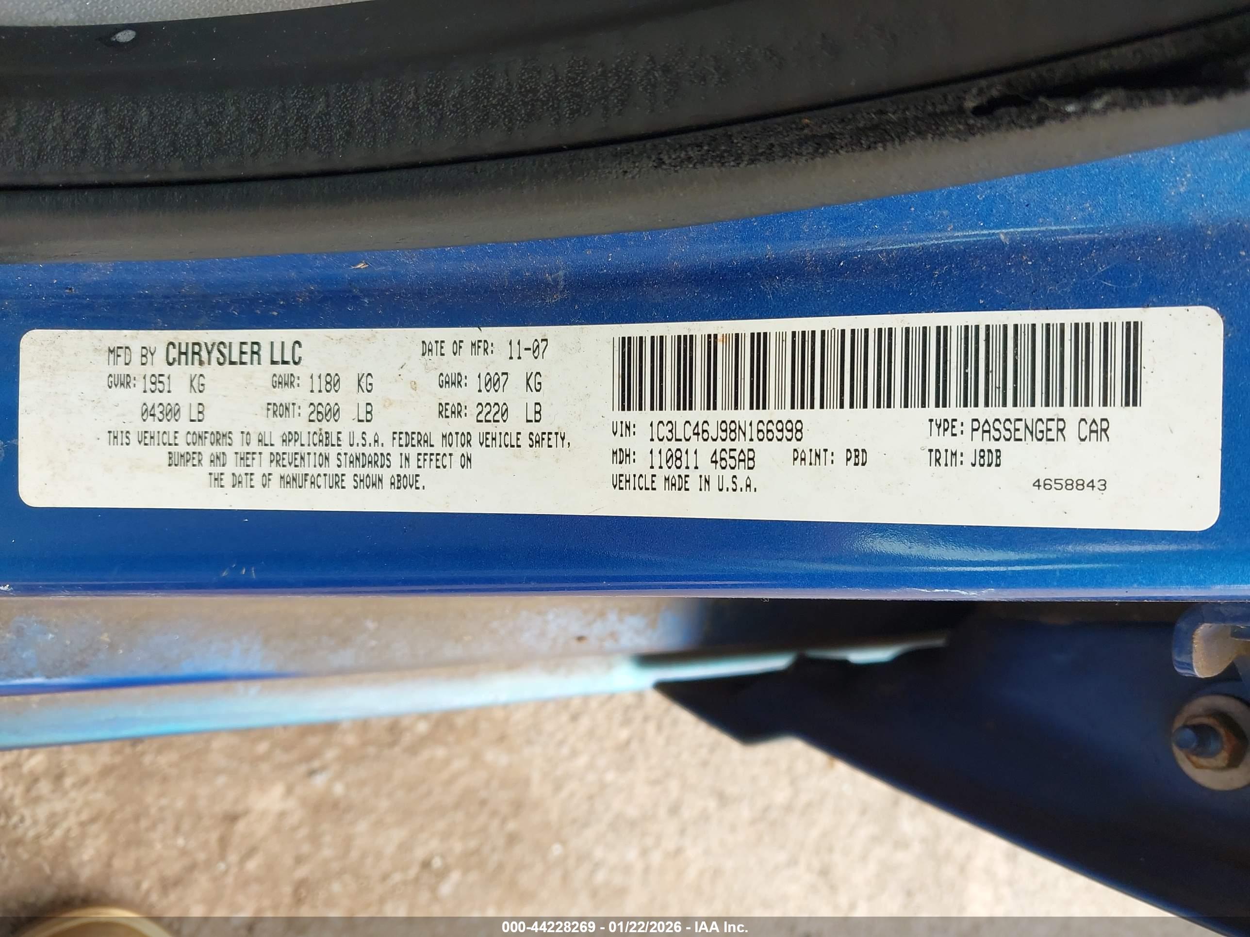 CHRYSLER SEBRING image 9