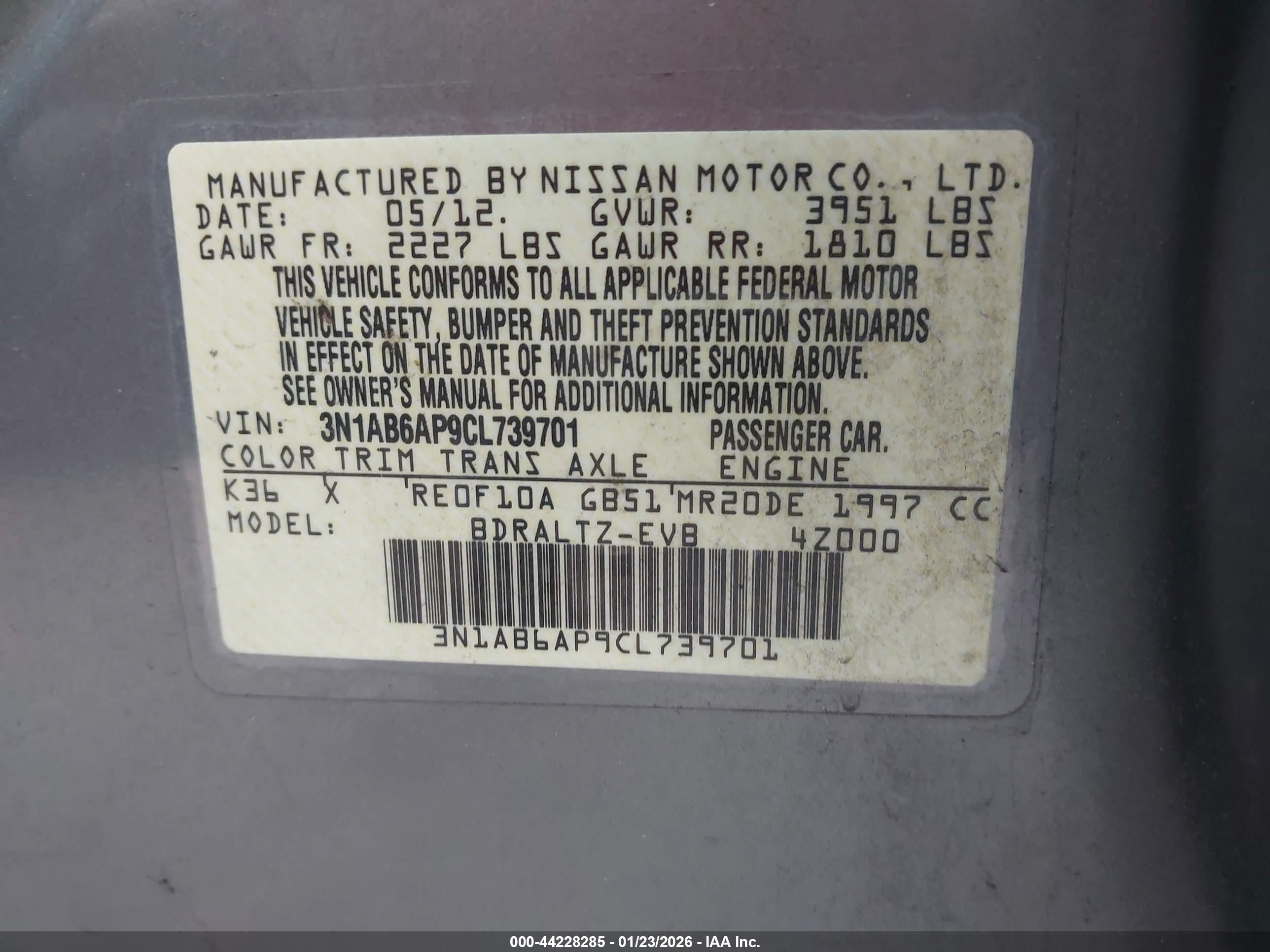 NISSAN SENTRA image 9