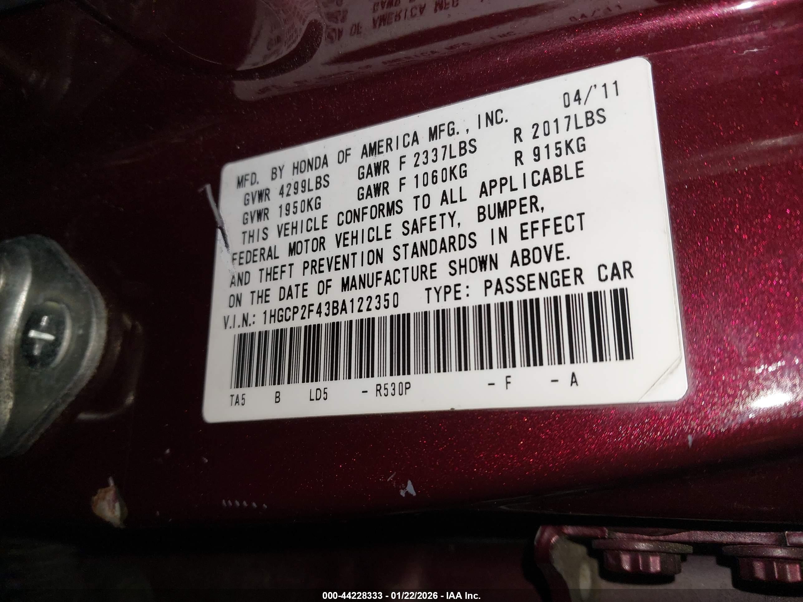HONDA ACCORD image 9