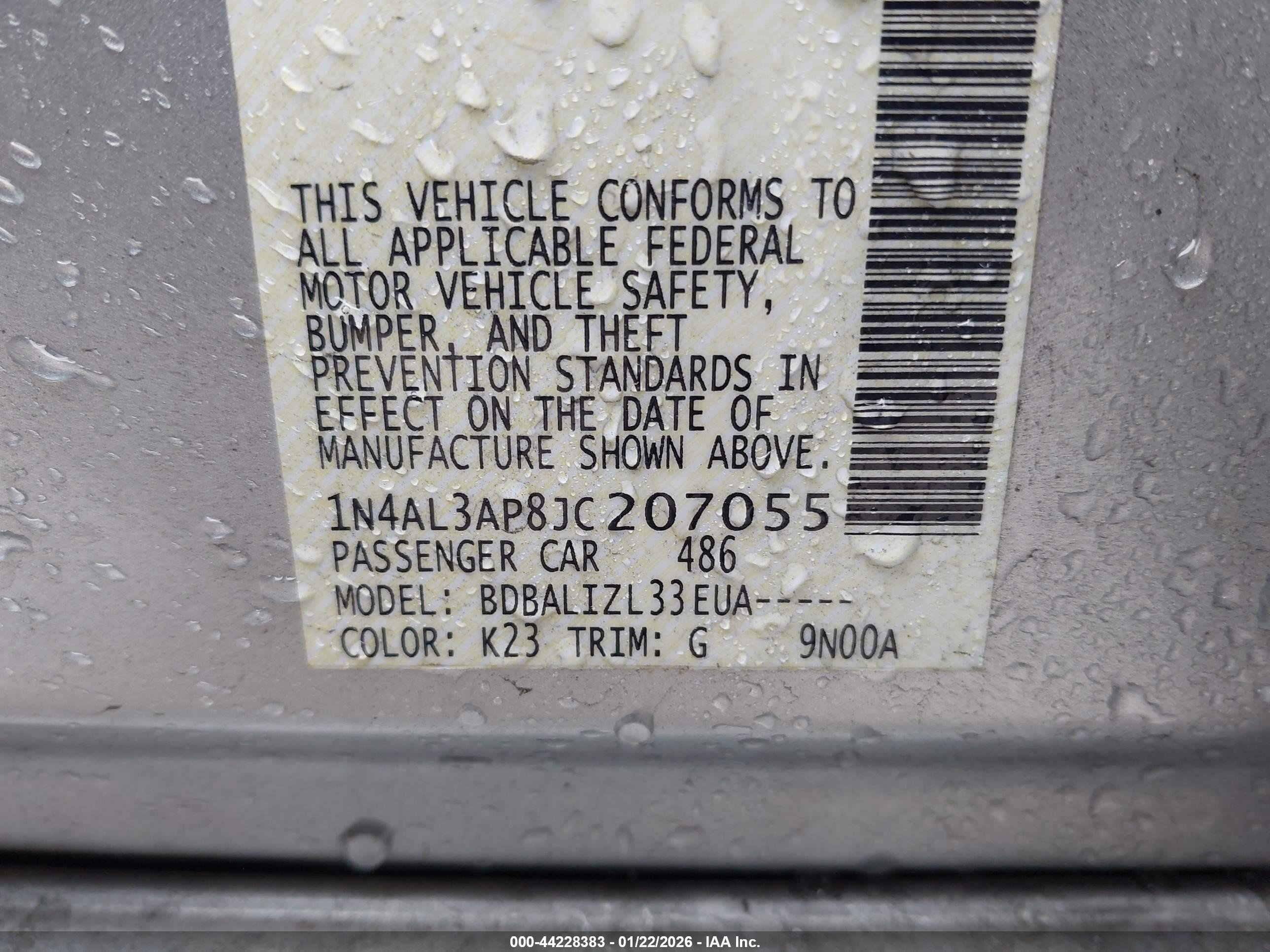 NISSAN ALTIMA image 9