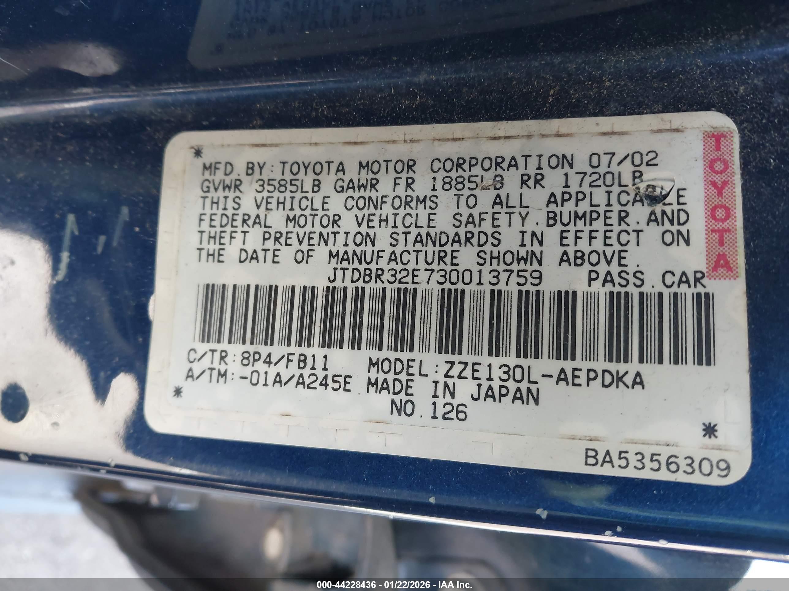 TOYOTA COROLLA image 9