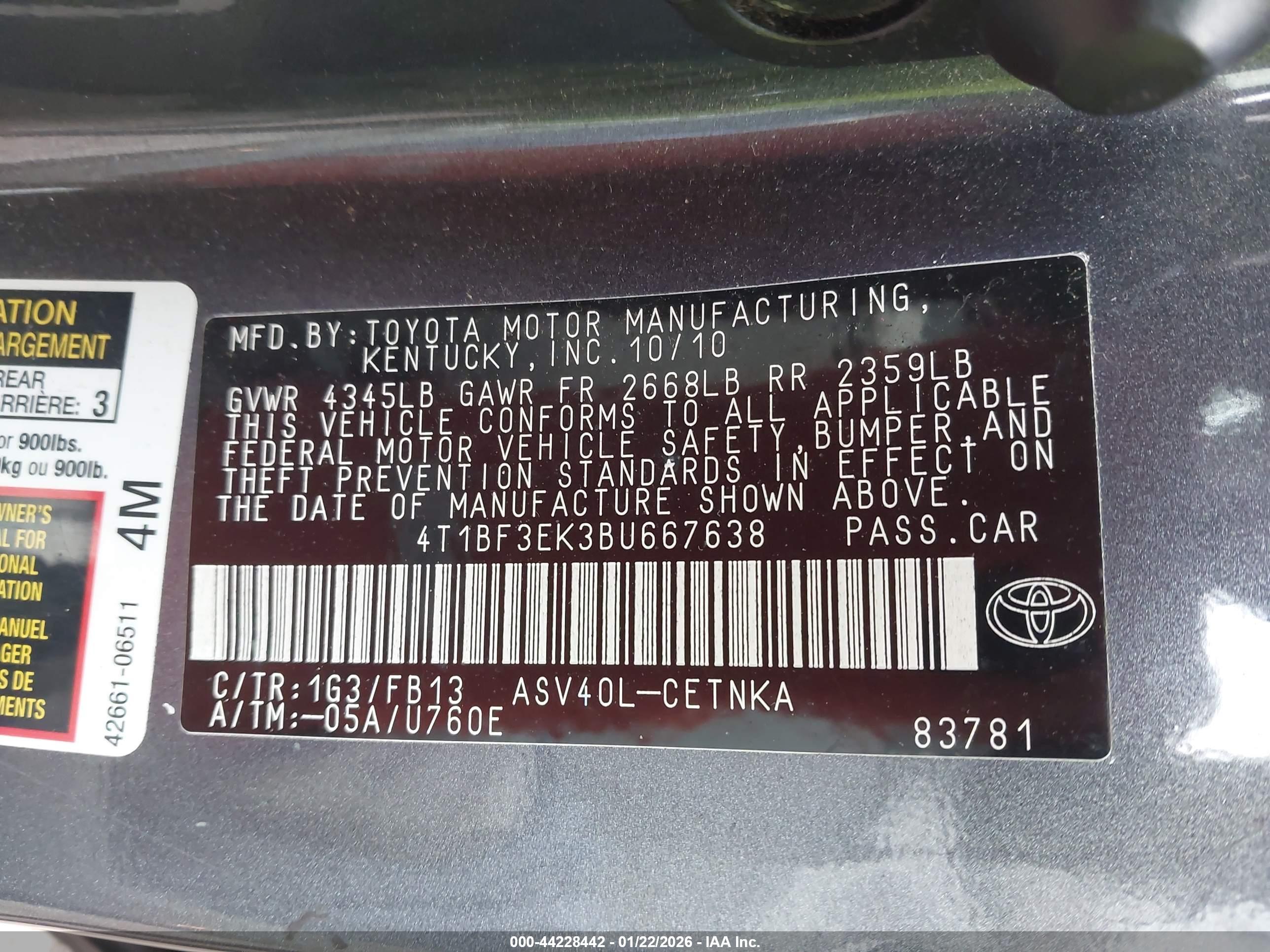 TOYOTA CAMRY image 9