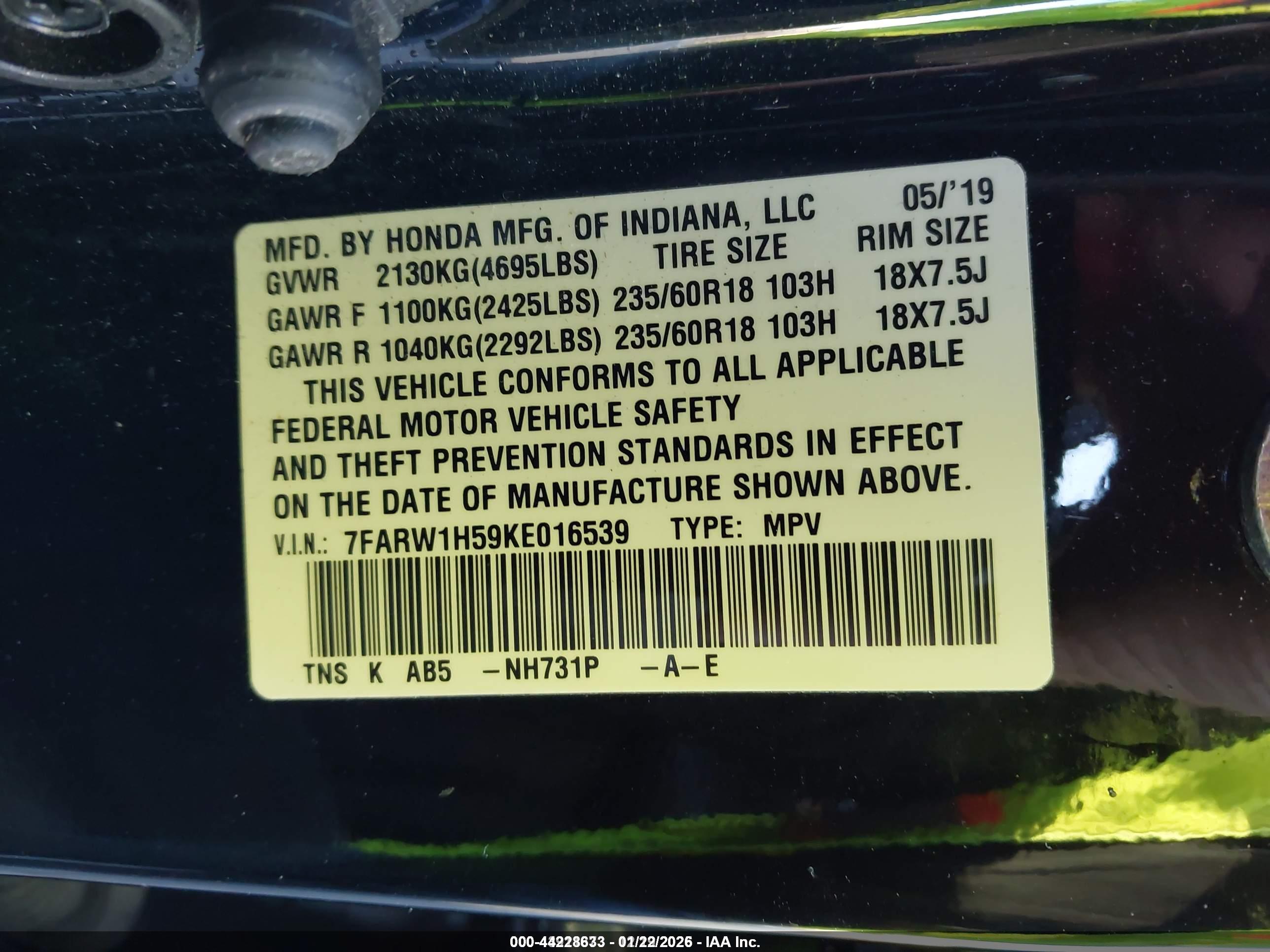 HONDA CR-V image 9