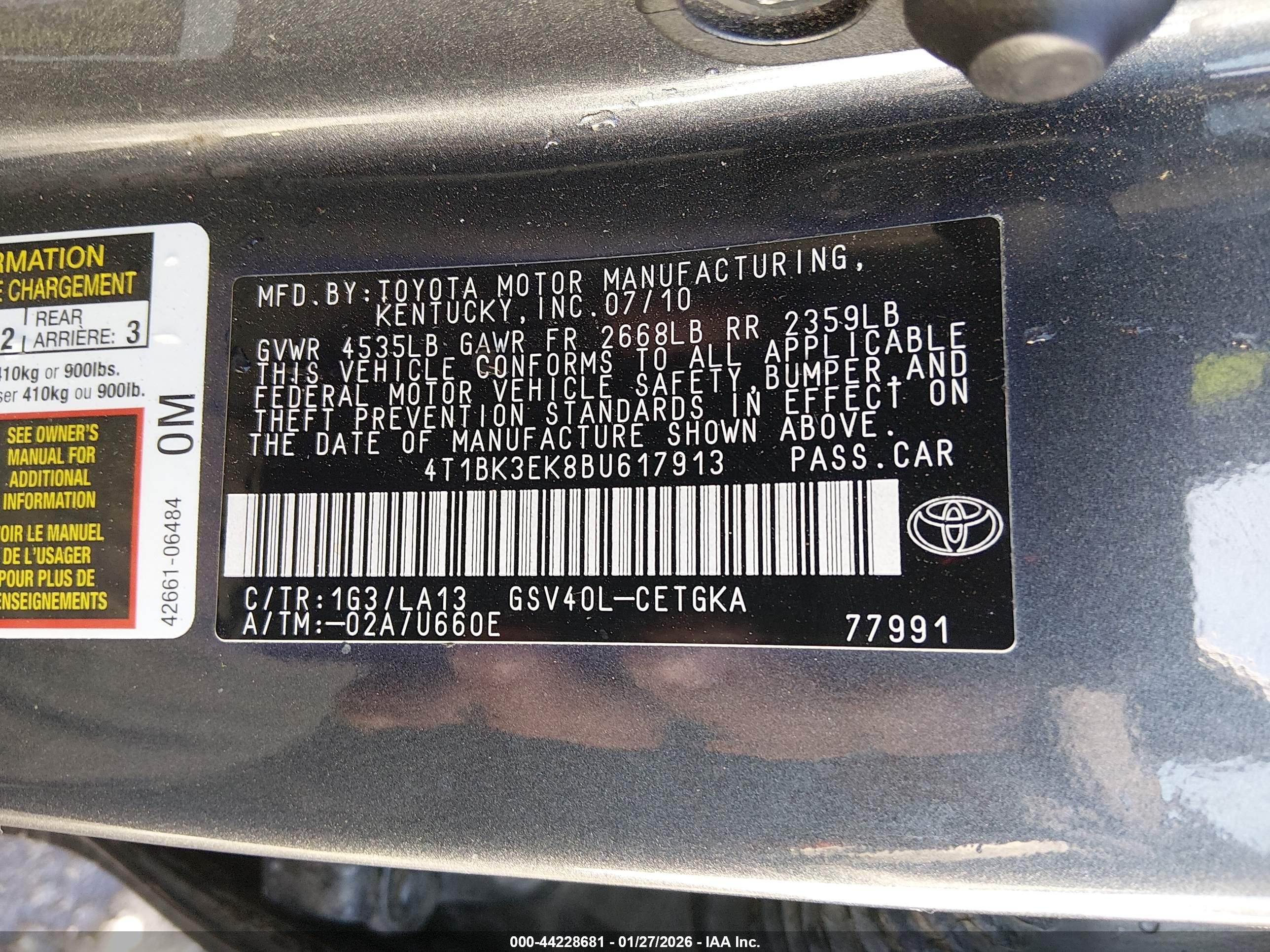 TOYOTA CAMRY image 9