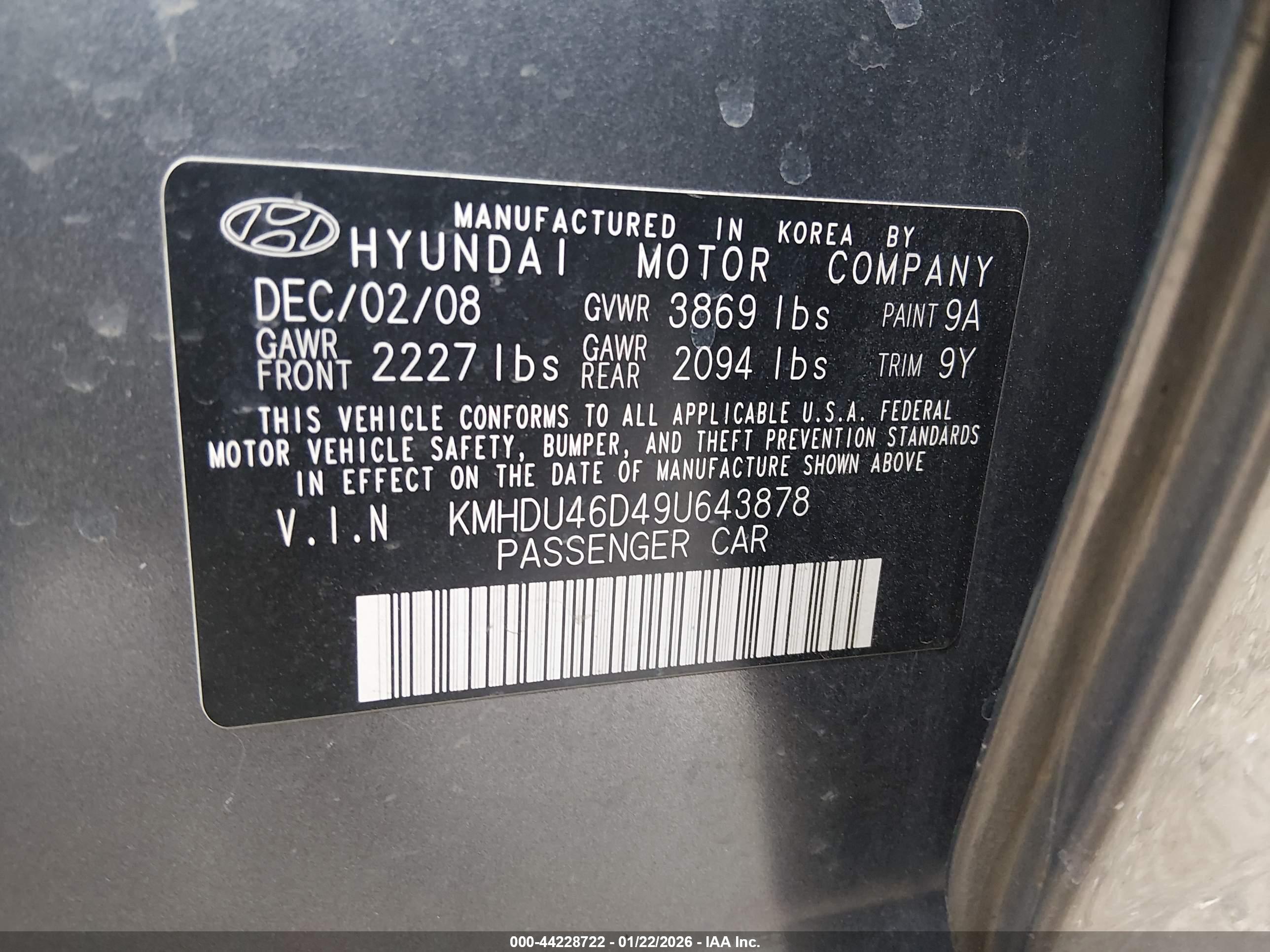 HYUNDAI ELANTRA image 9