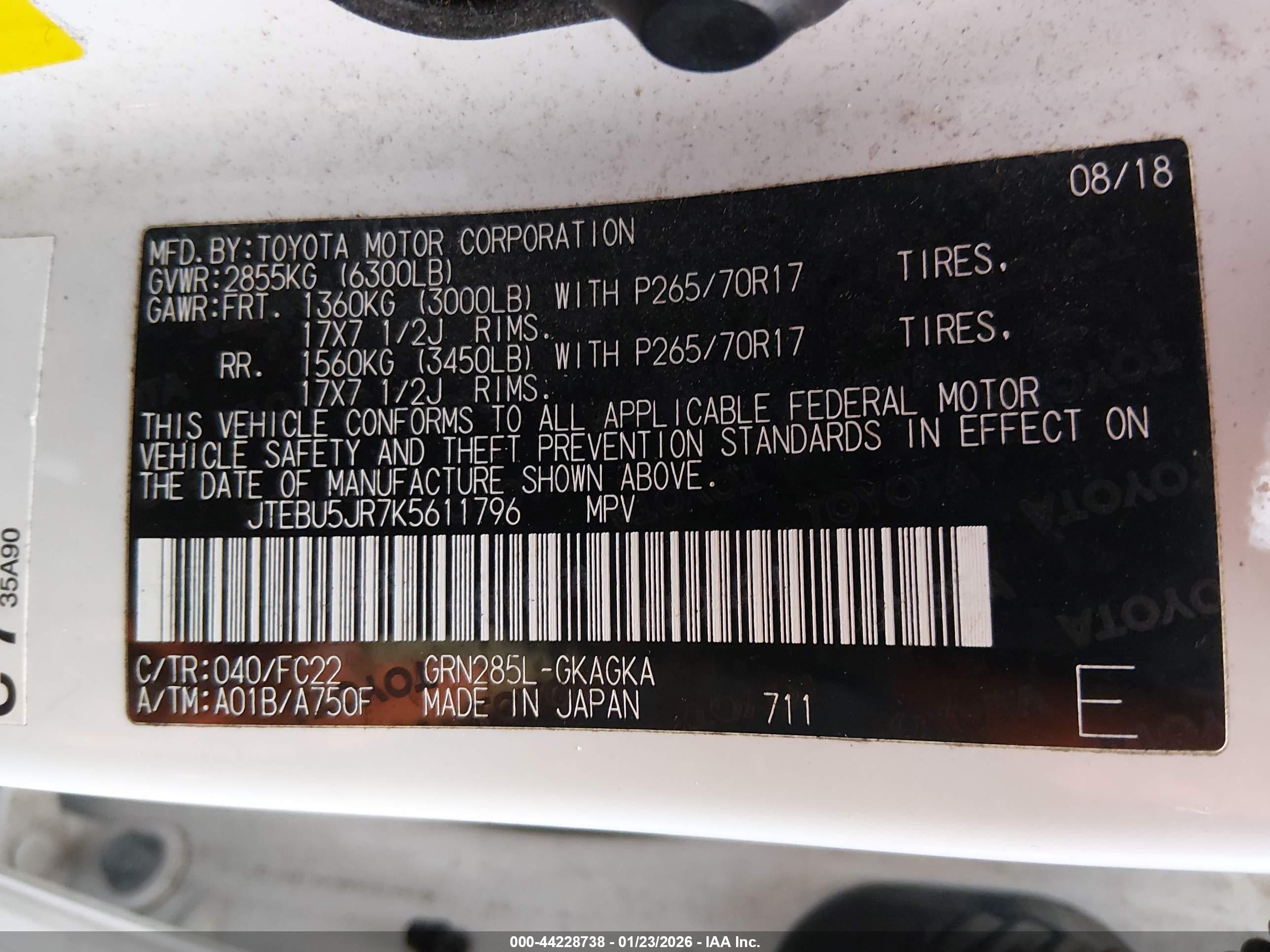 TOYOTA 4RUNNER image 9