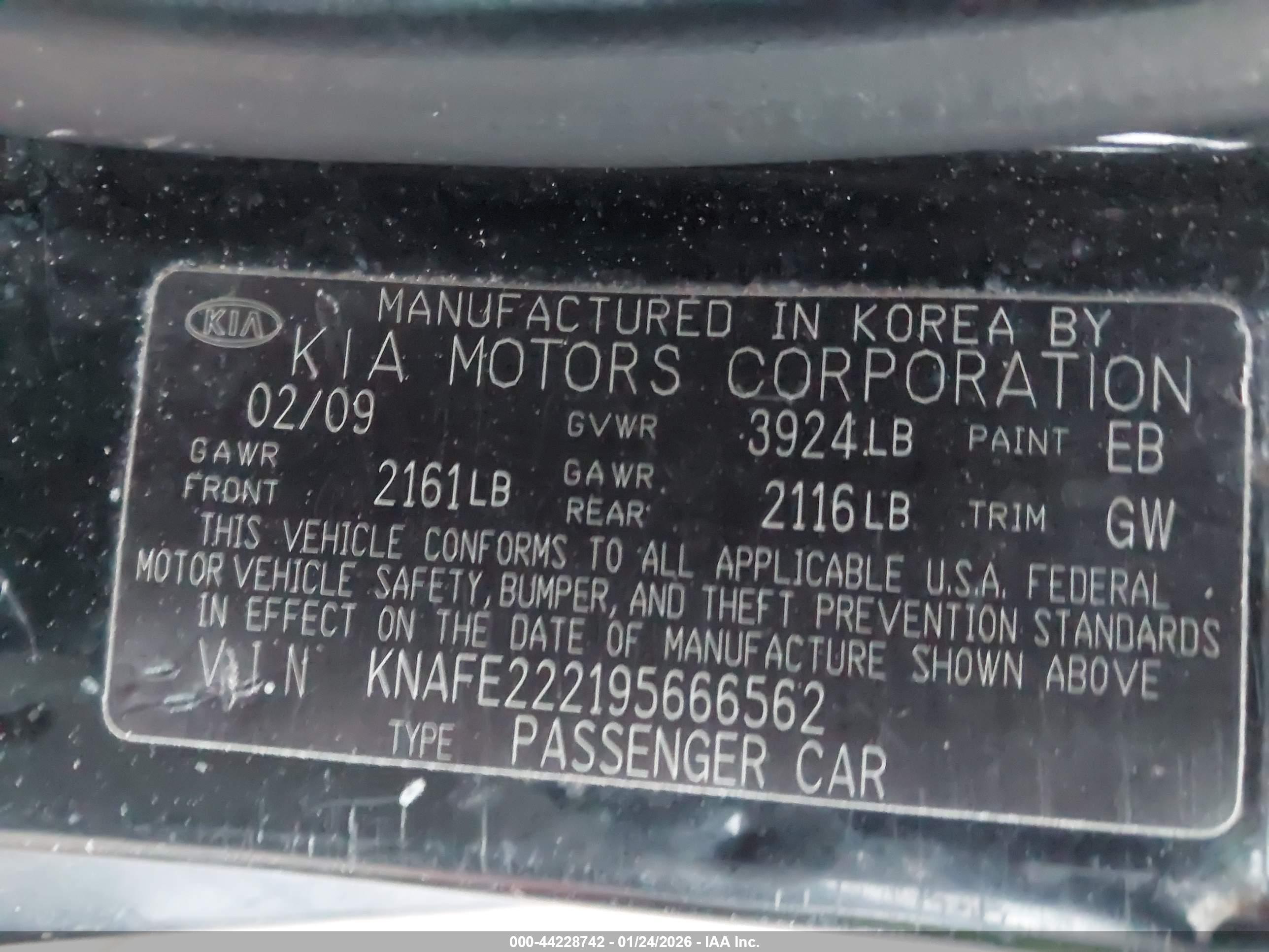 KIA SPECTRA image 9