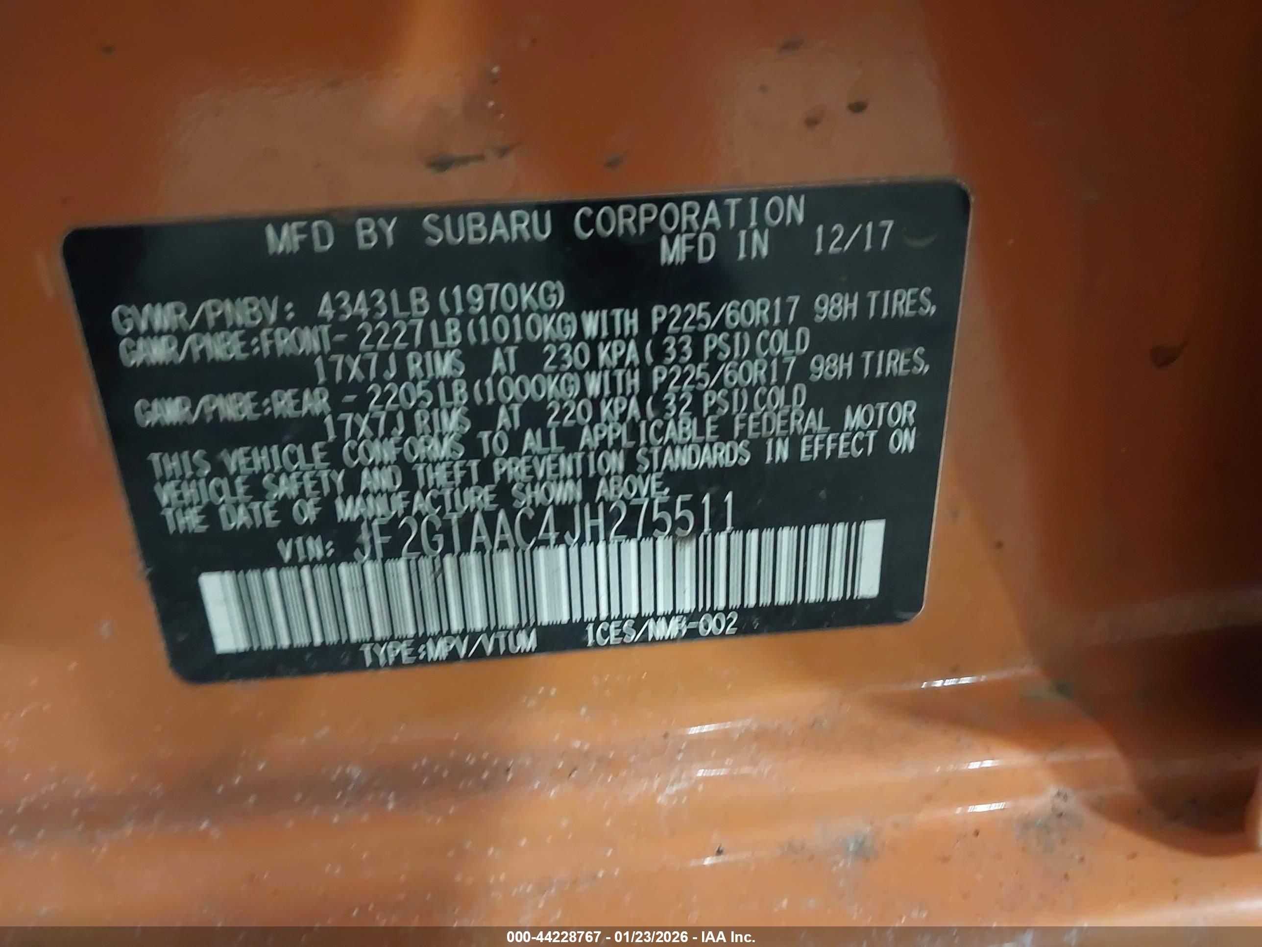 SUBARU CROSSTREK image 9