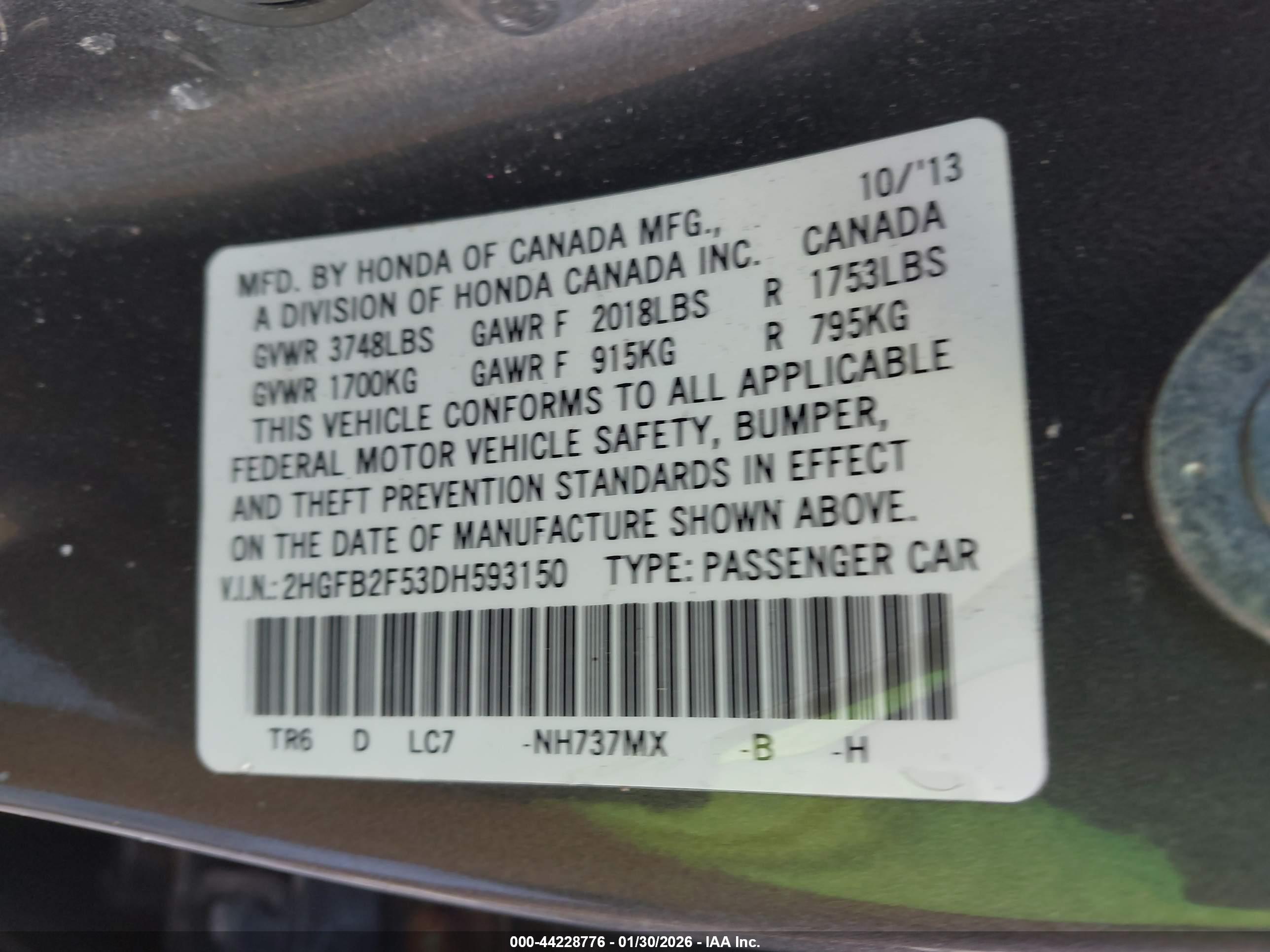 HONDA CIVIC image 9