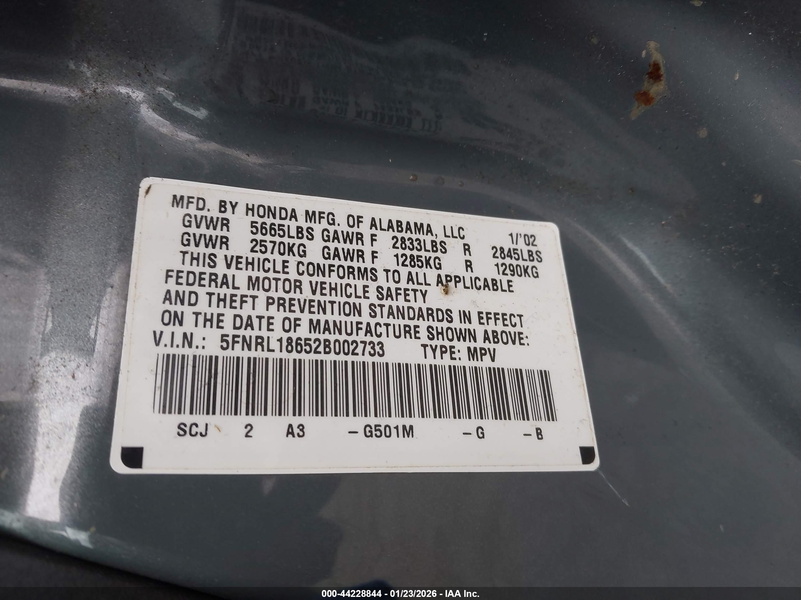 HONDA ODYSSEY image 9