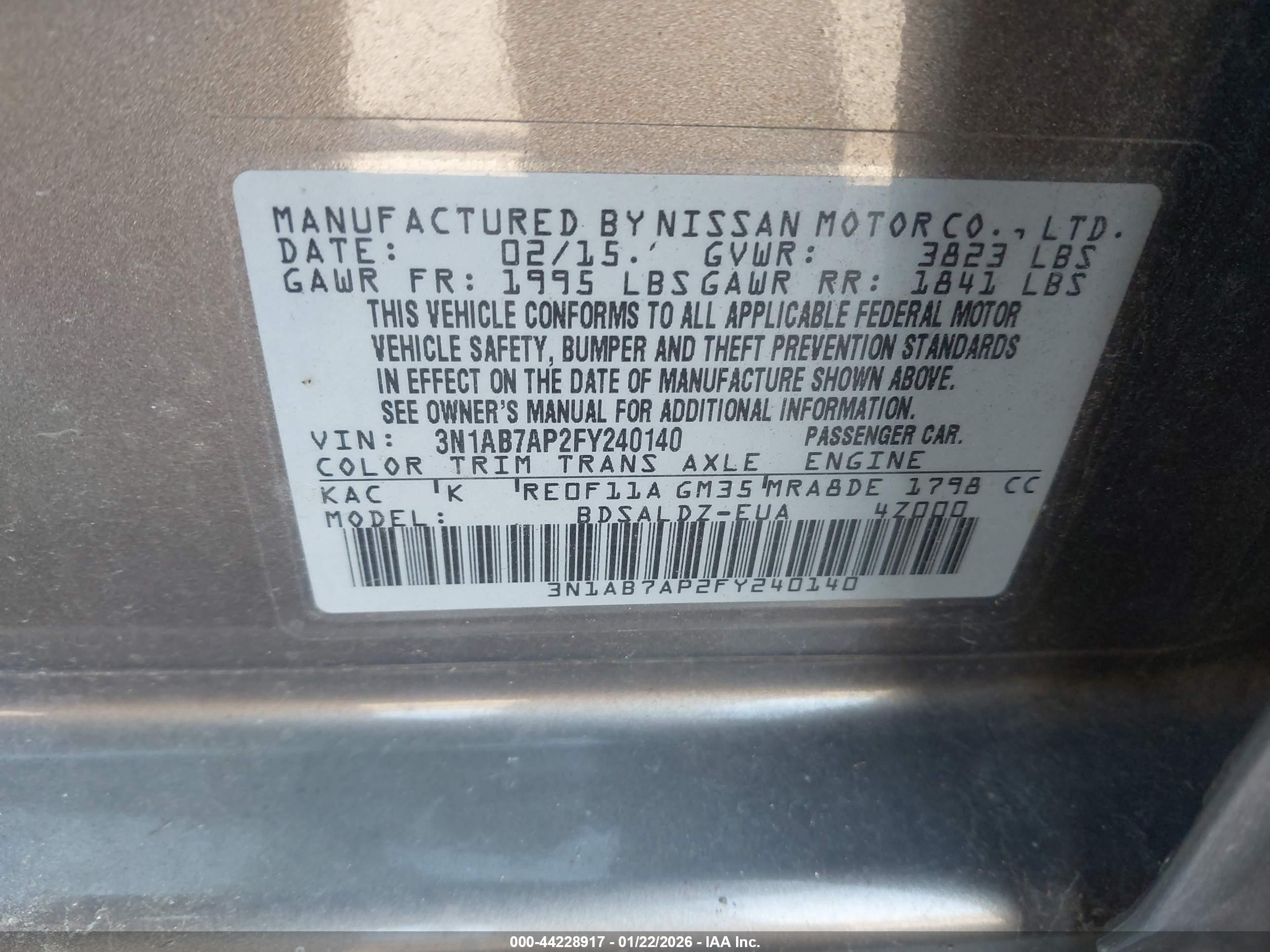 NISSAN SENTRA image 9