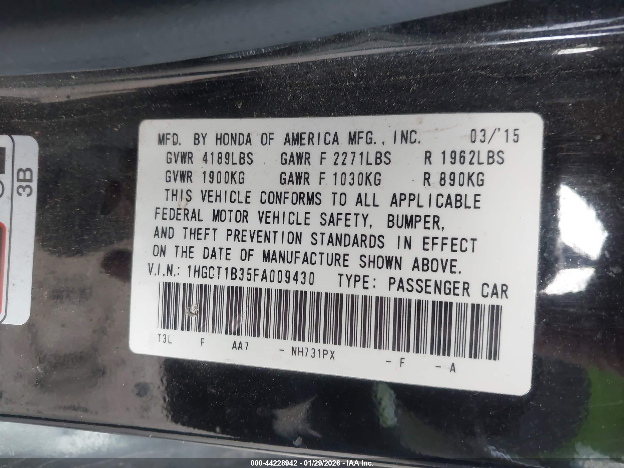 HONDA ACCORD image 9