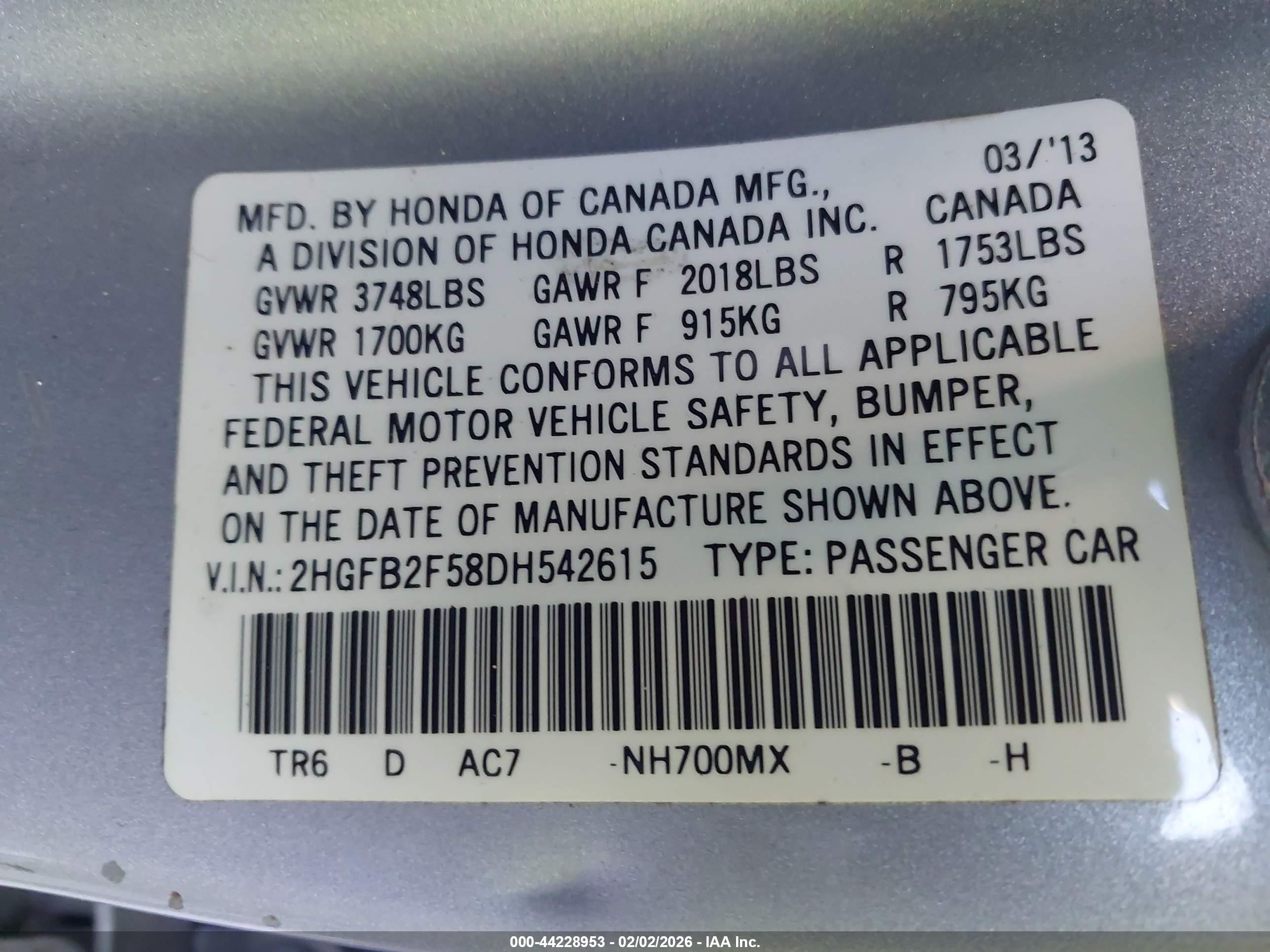 HONDA CIVIC image 9
