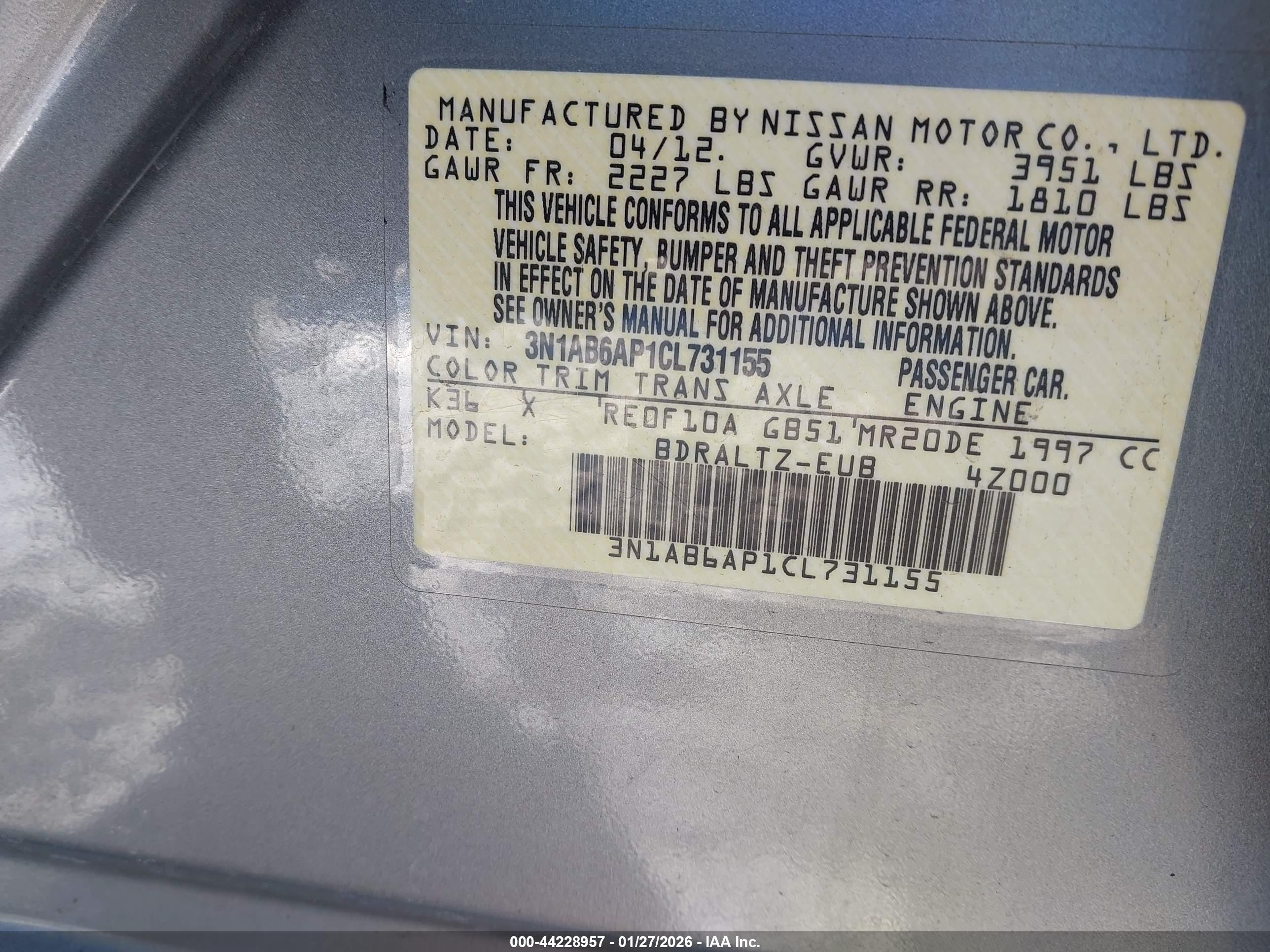 NISSAN SENTRA image 9
