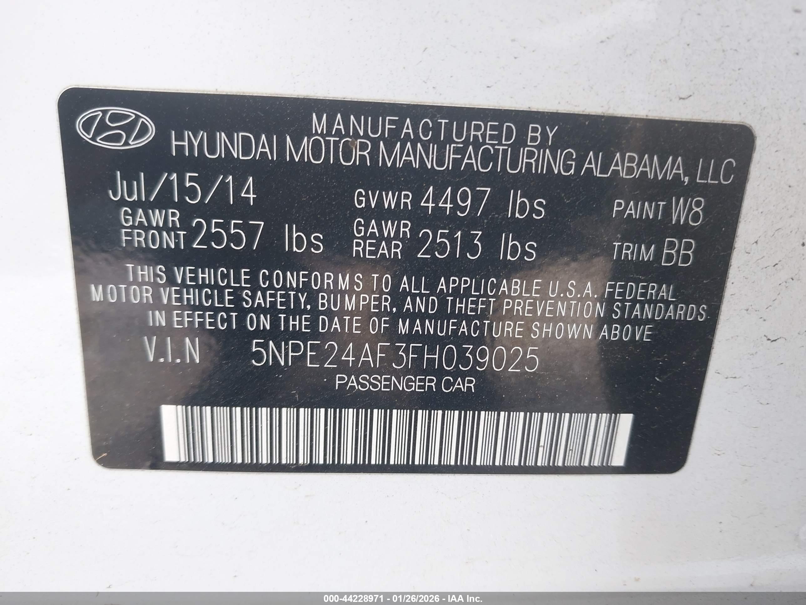 HYUNDAI SONATA image 9