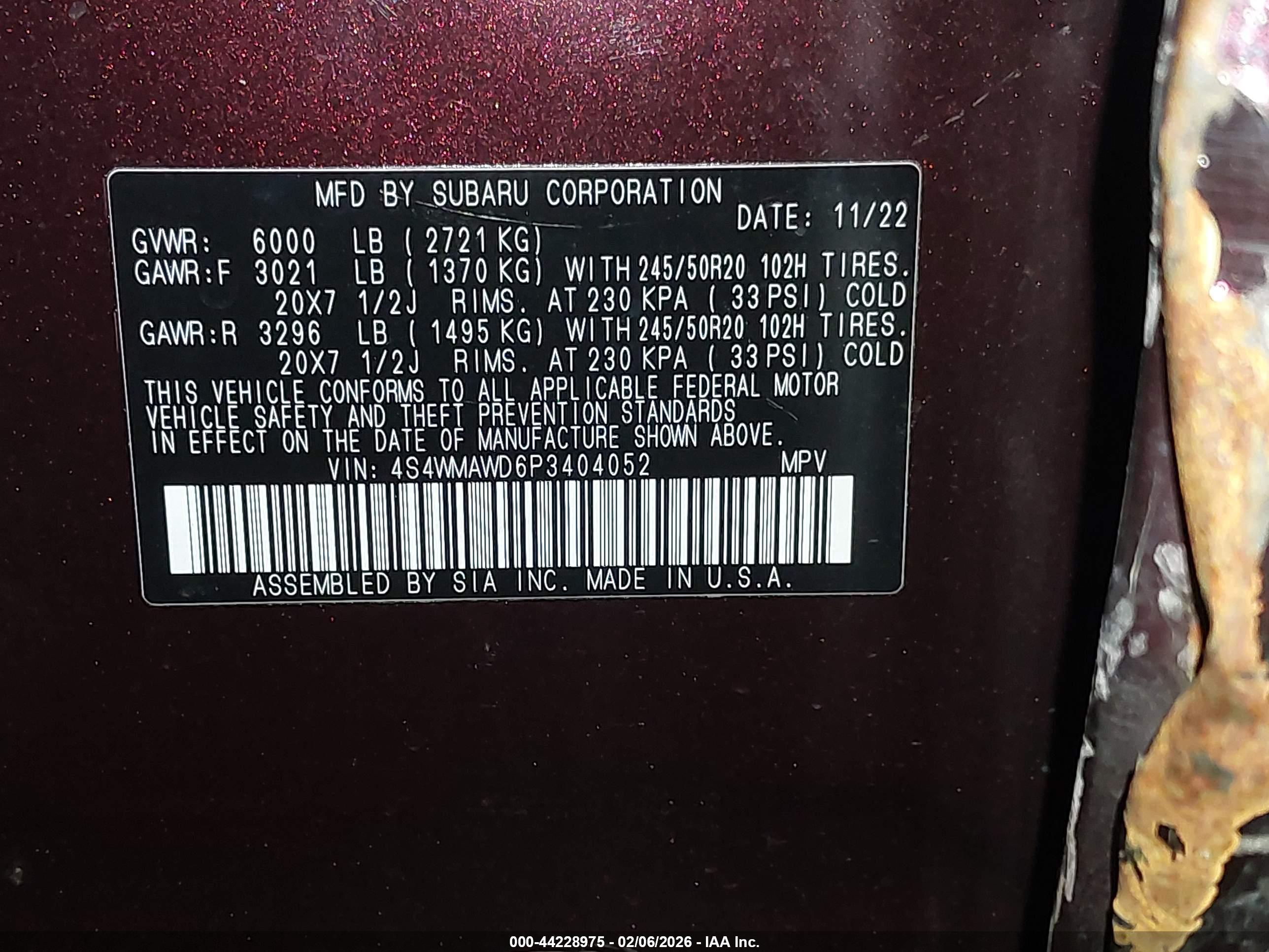 SUBARU ASCENT image 9