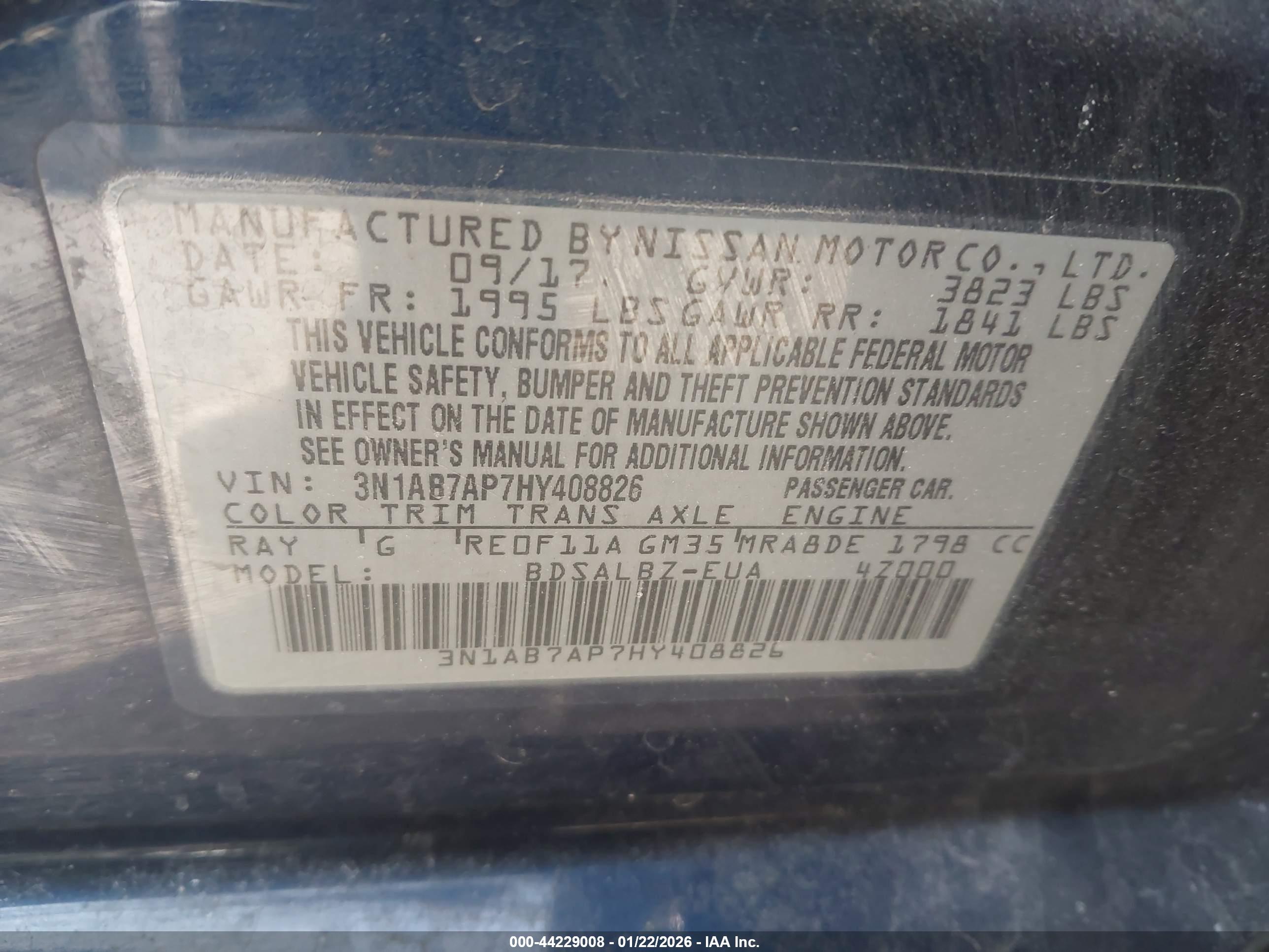 NISSAN SENTRA image 9