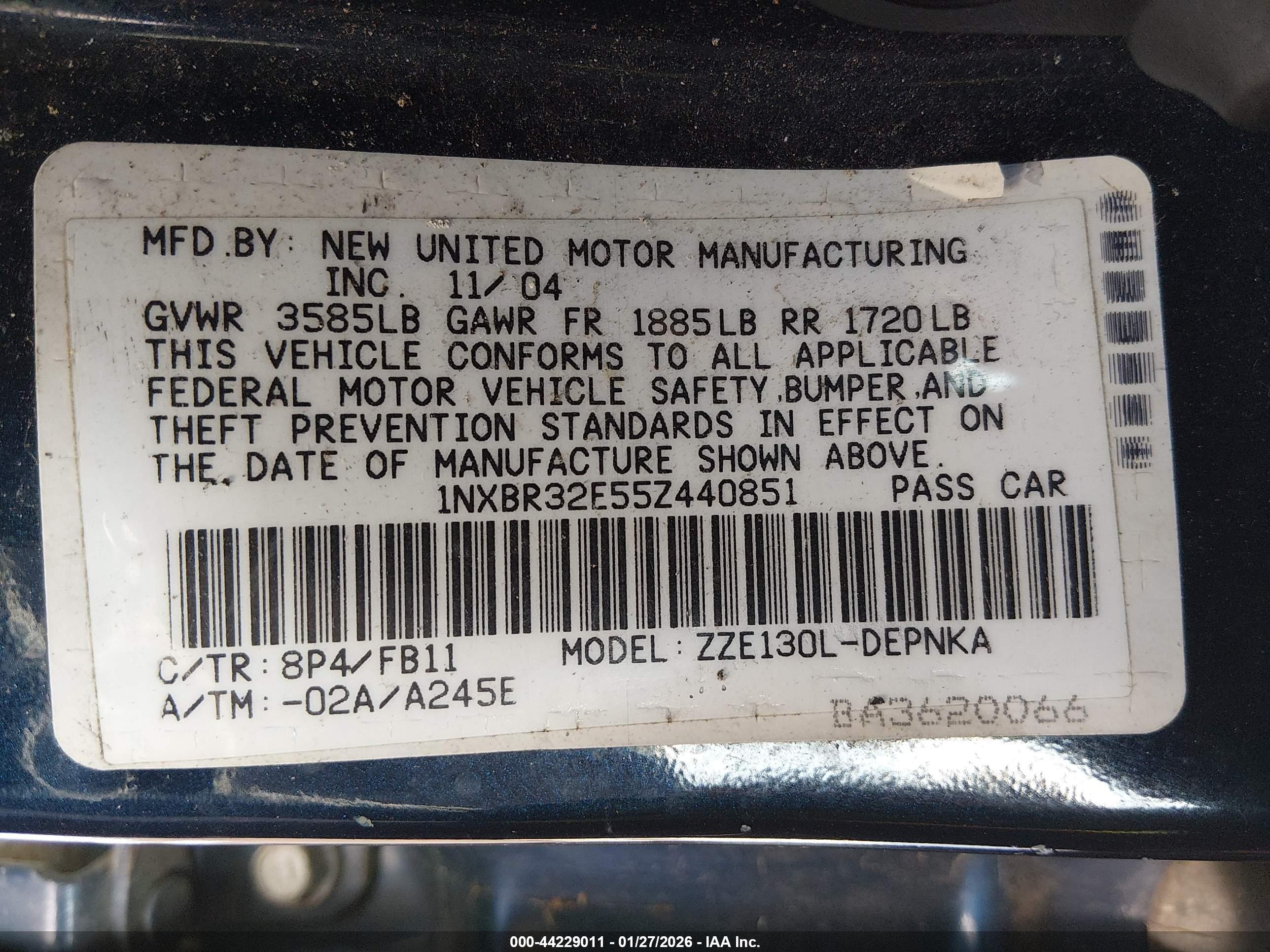 TOYOTA COROLLA image 9
