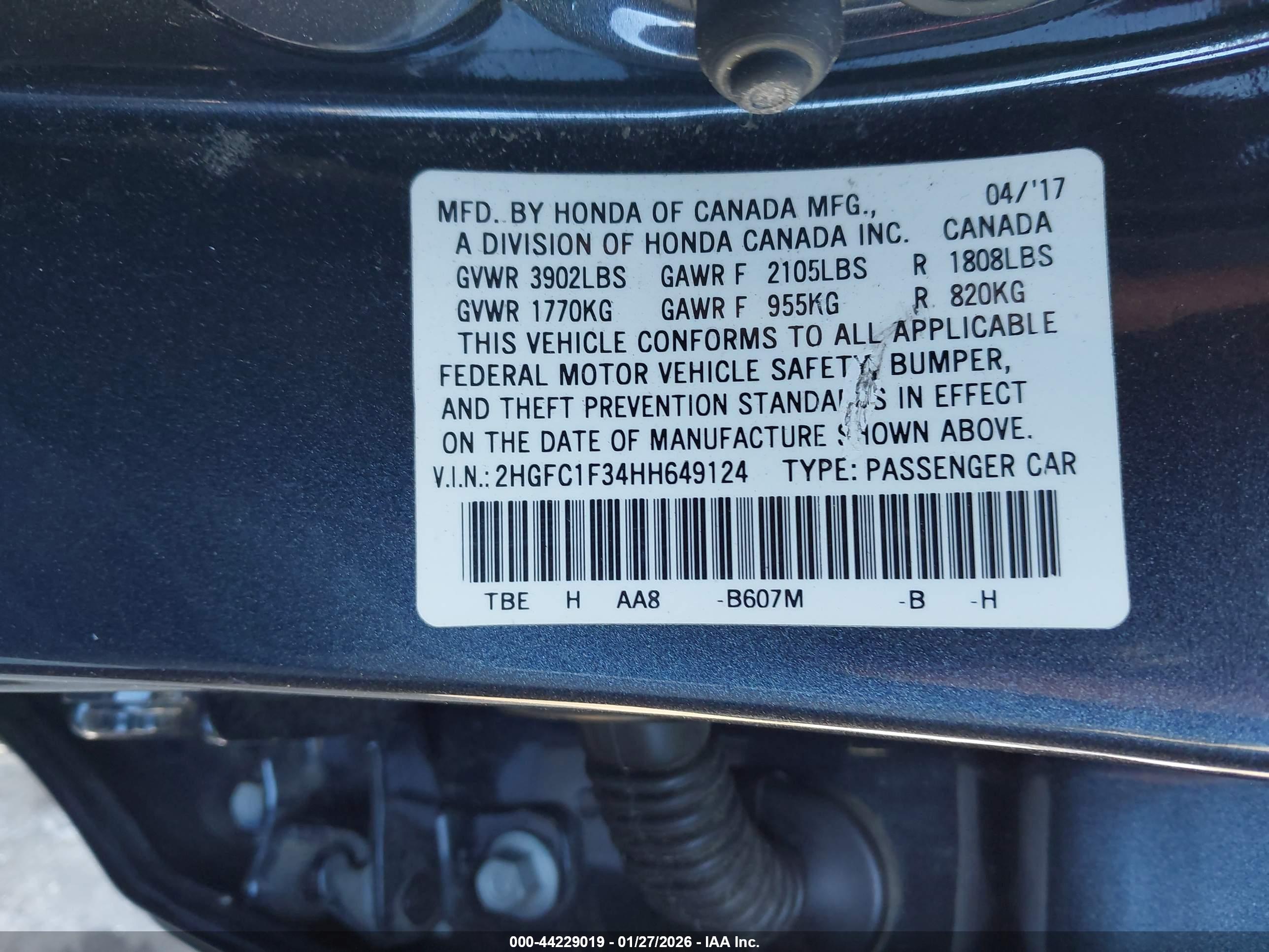 HONDA CIVIC image 9
